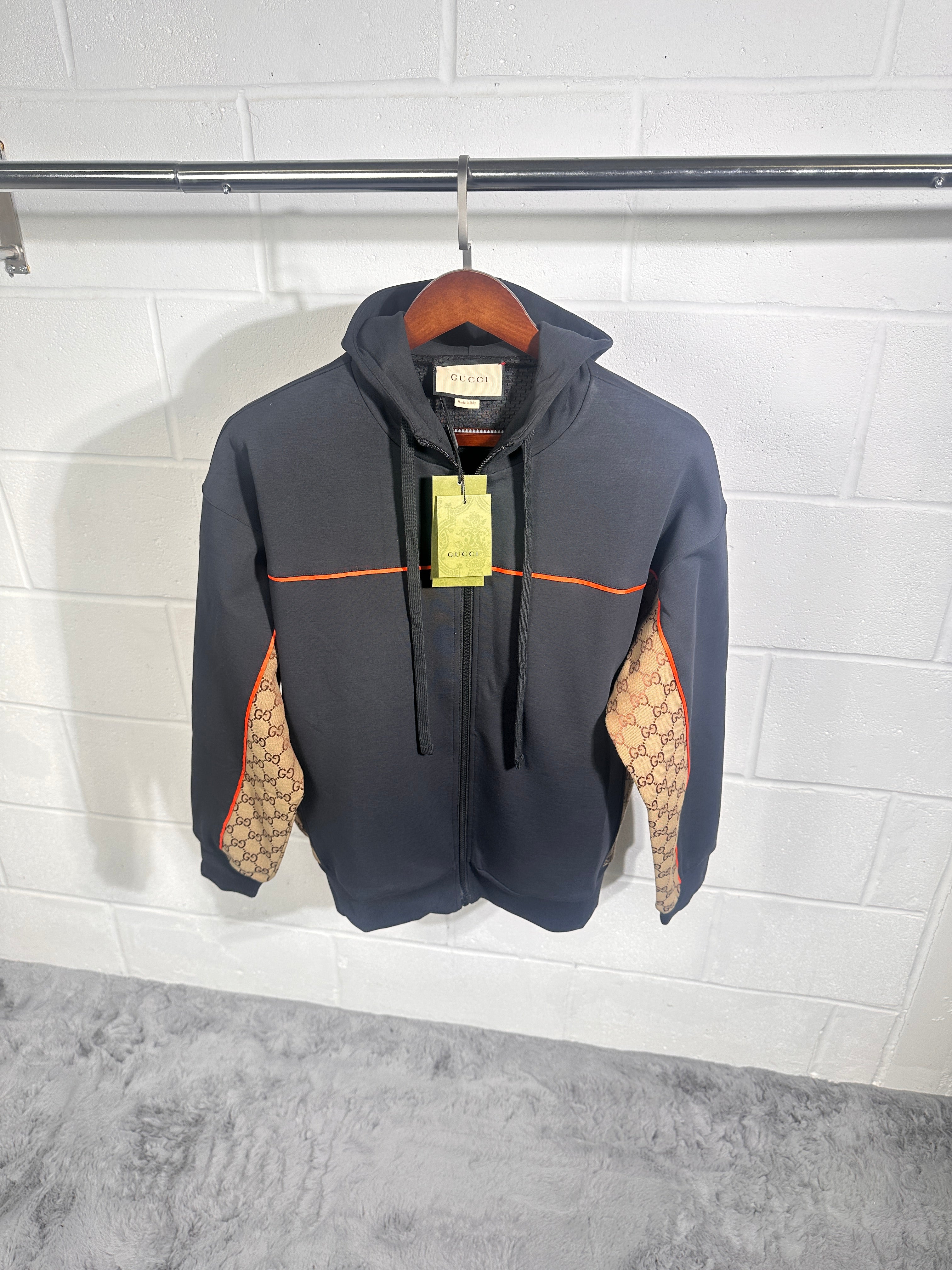 Gucci hoodie black x brown