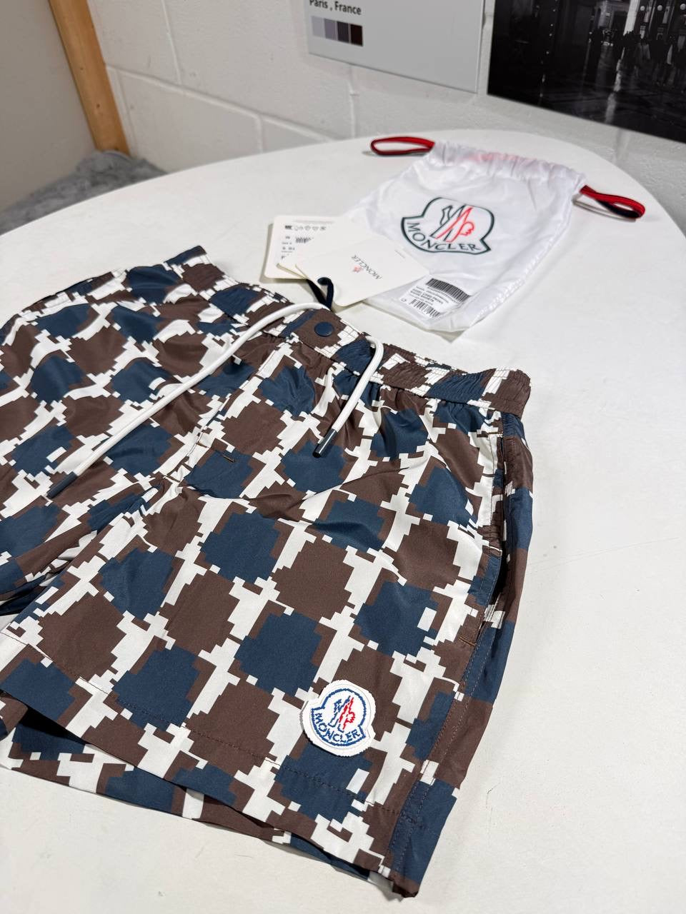 MNCLR PIXELATED PRINT SHORTS