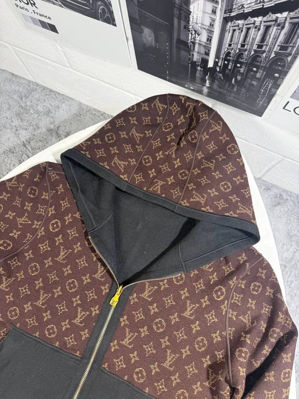 LVE MONOGRAM KNITTED HOODIE by Stock supplier