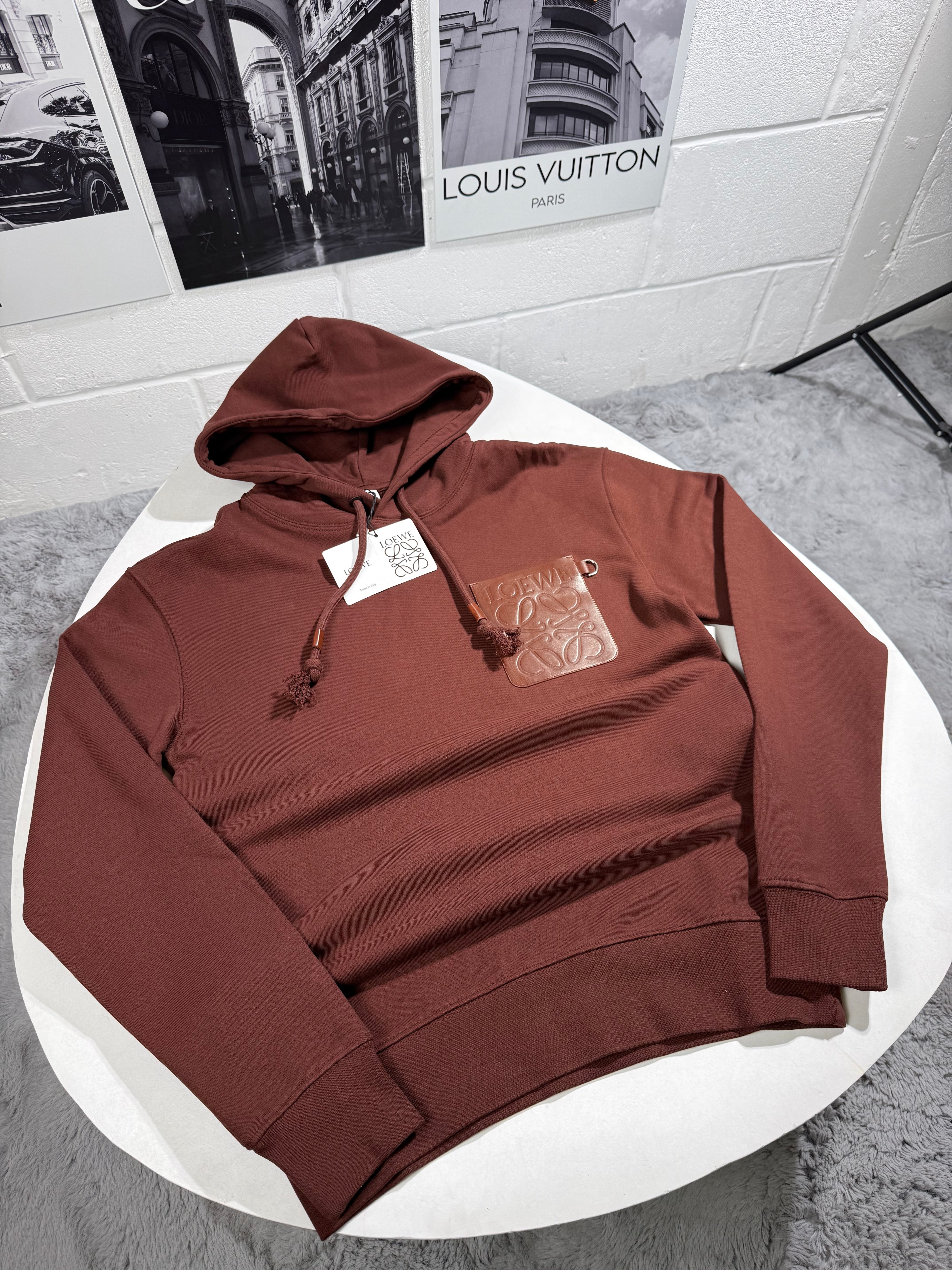 LOW PATCH POCKET HOODIE