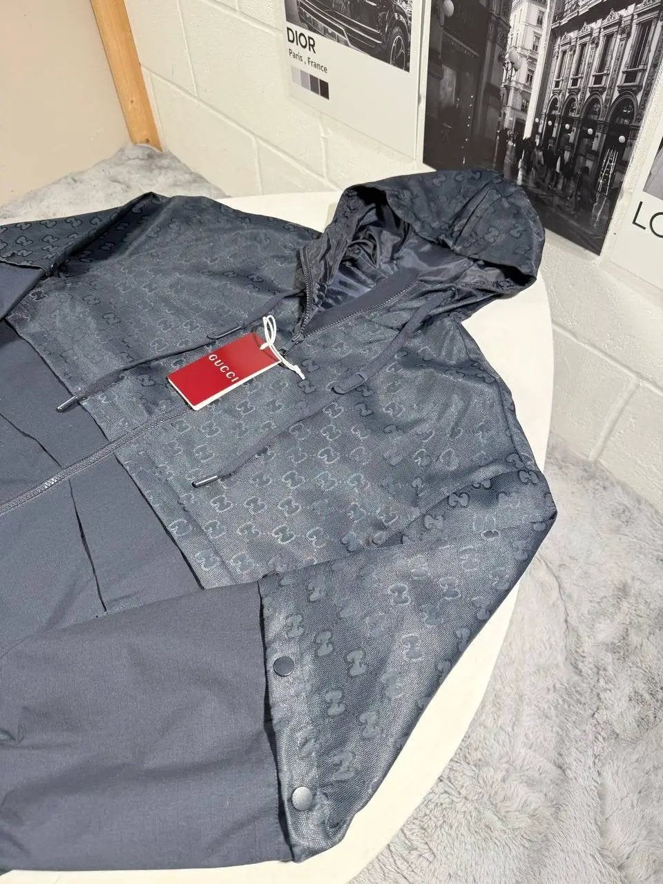 UCCI MONOGRAM HOODED WINDBREAKER by Stock supplier