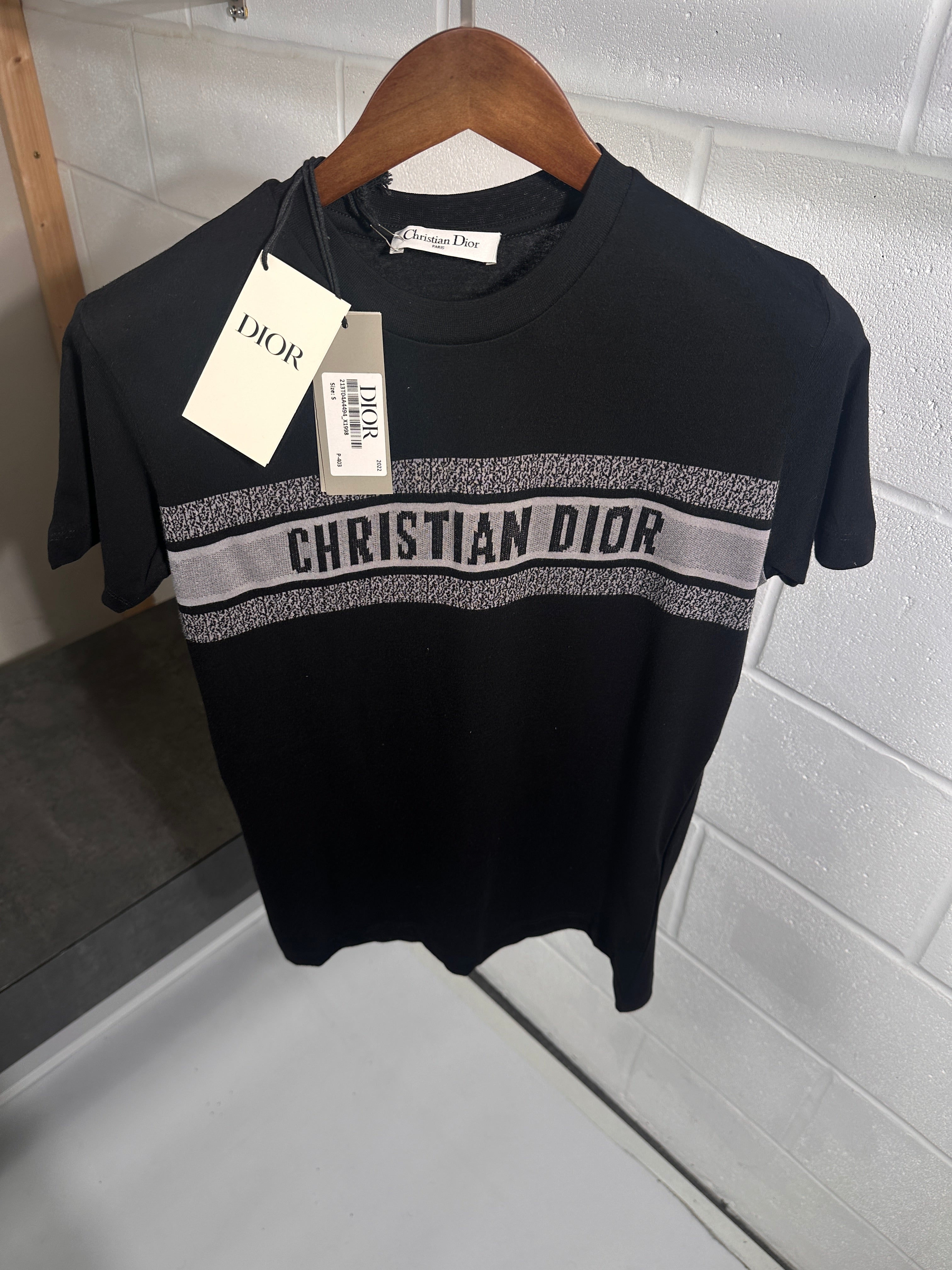 Christian Dior ladies tee black