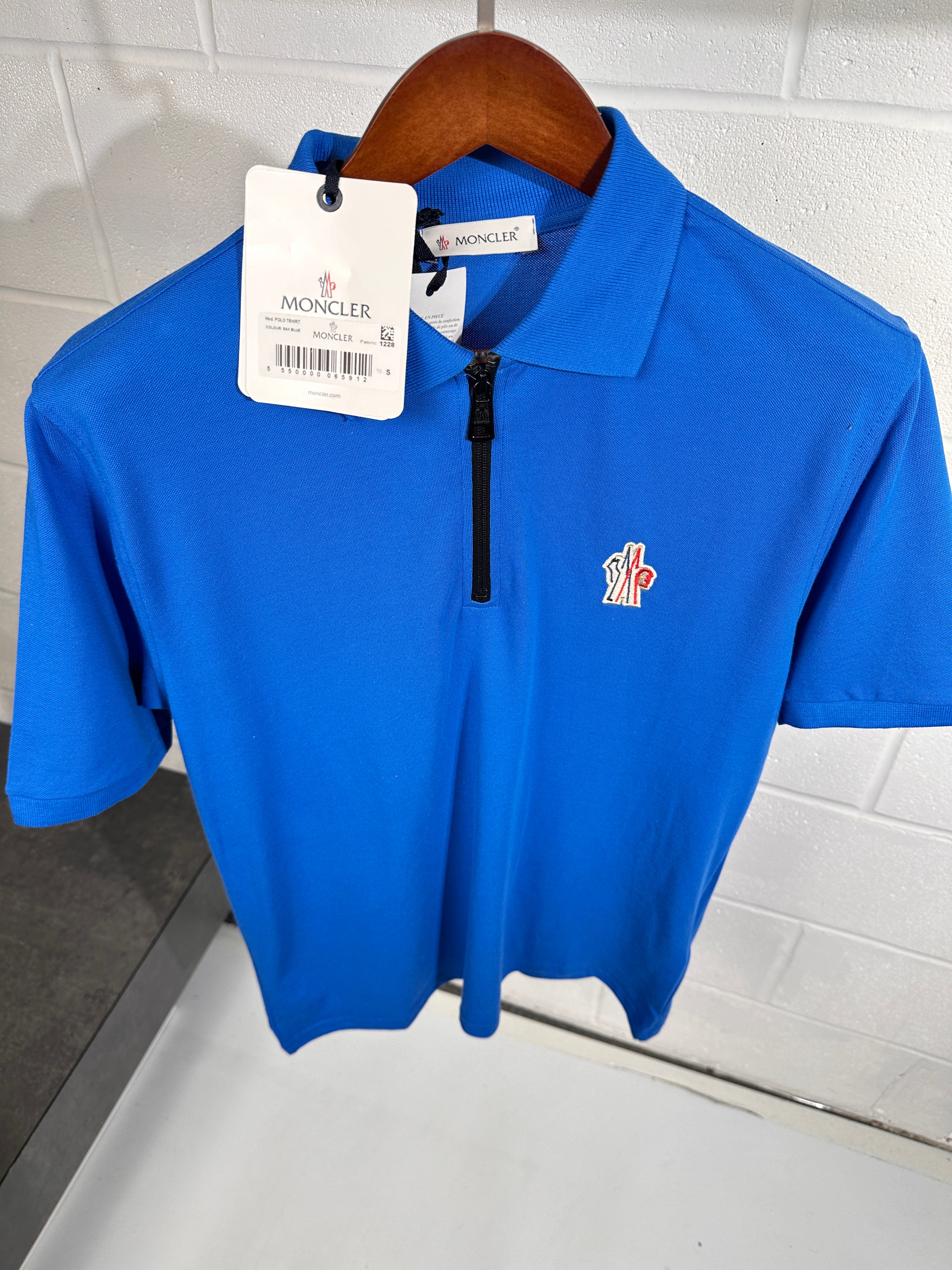 Moncler fragment polo blue