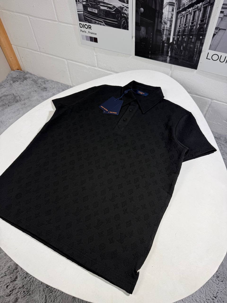 LVE DAMIER PRINT POLO
