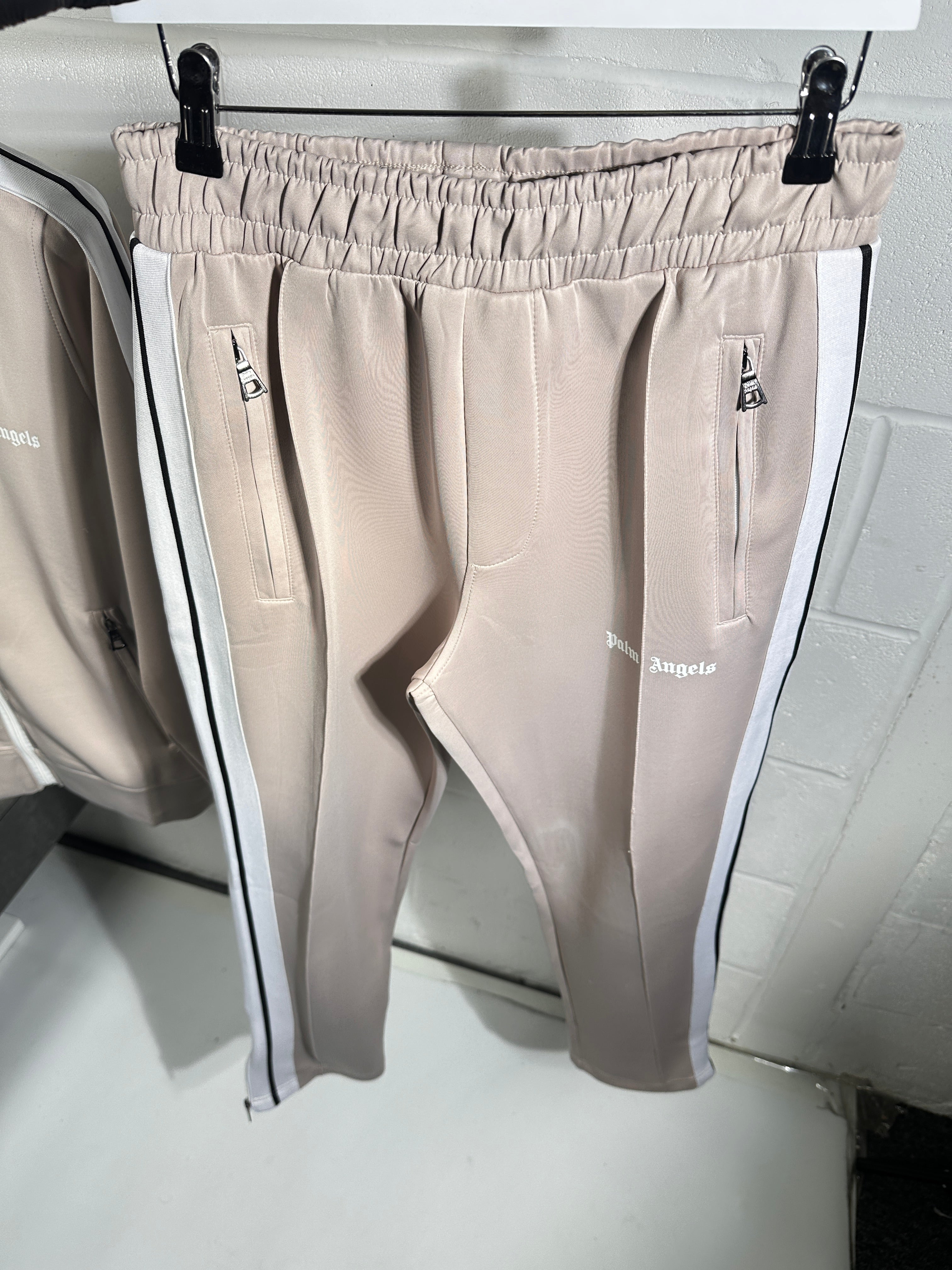 Palm angels tracksuit beige