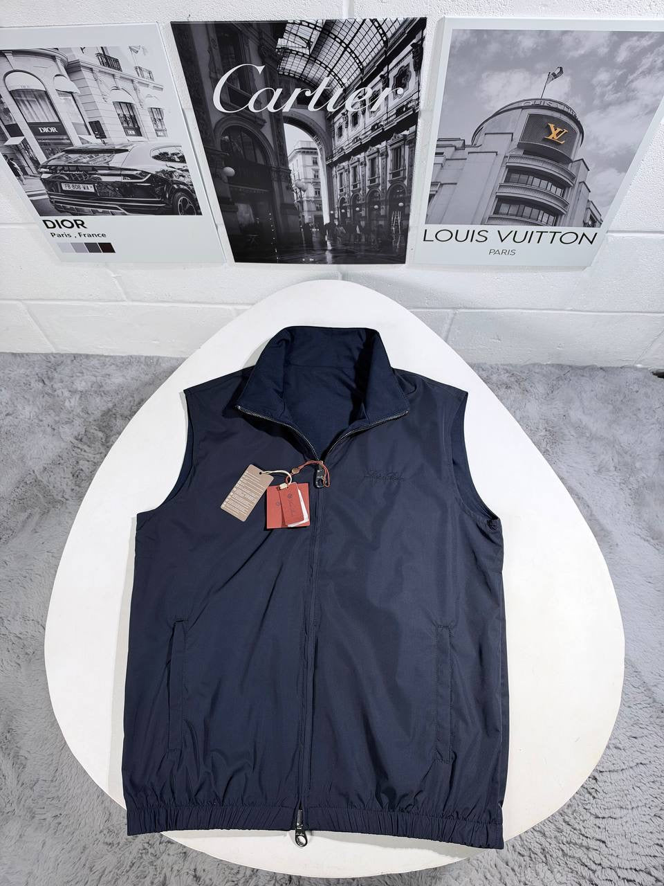 LORO P LOGO REVERSIBLE VEST