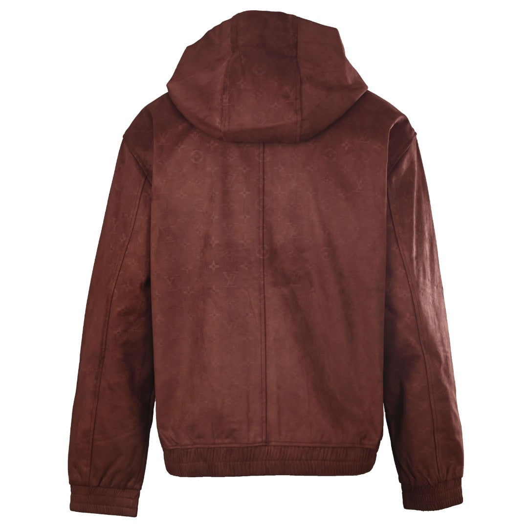 LVE MONOGRAM SUEDE HOODIE (Pre-order)