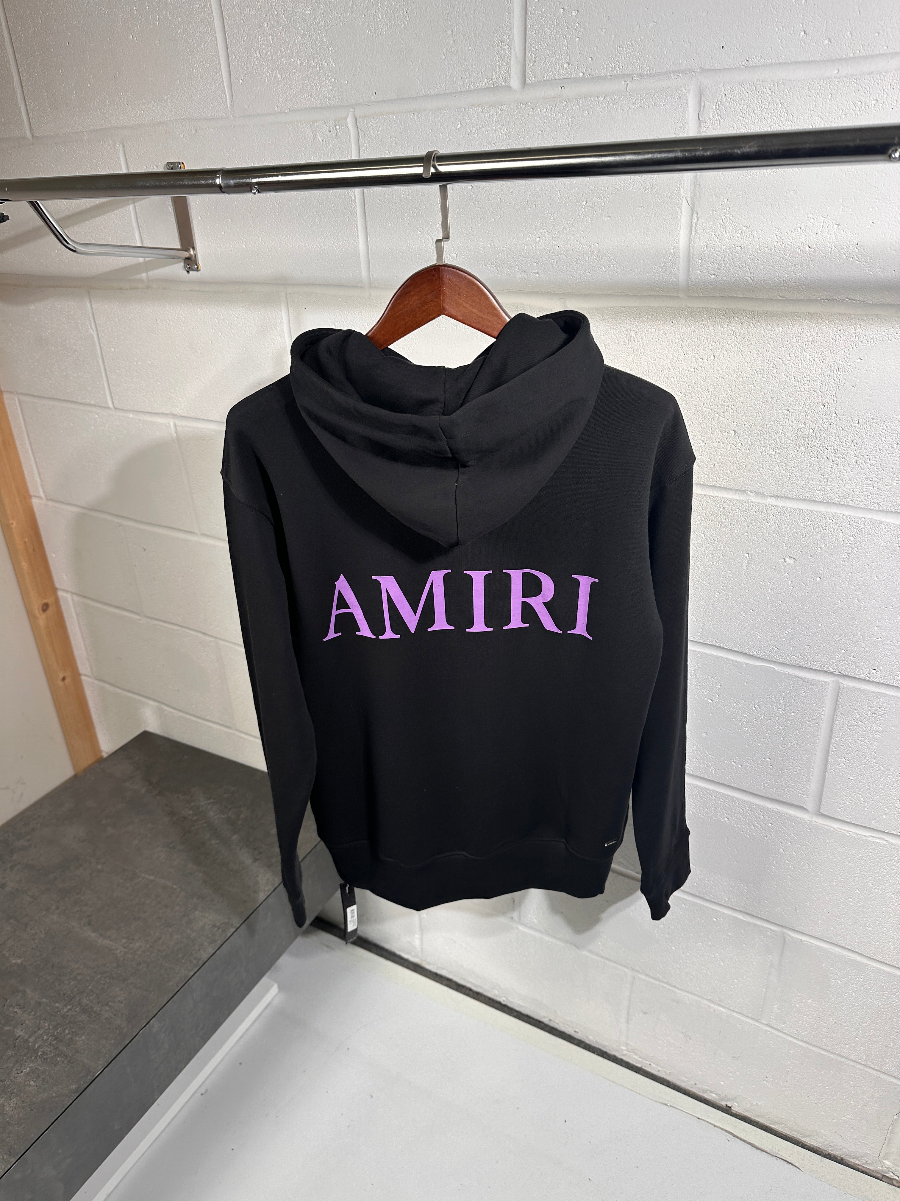 Amiri hoodie black and purple