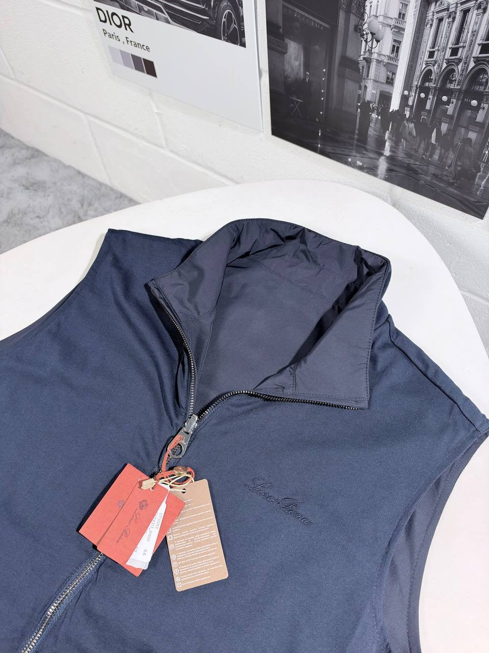 LORO P LOGO REVERSIBLE VEST
