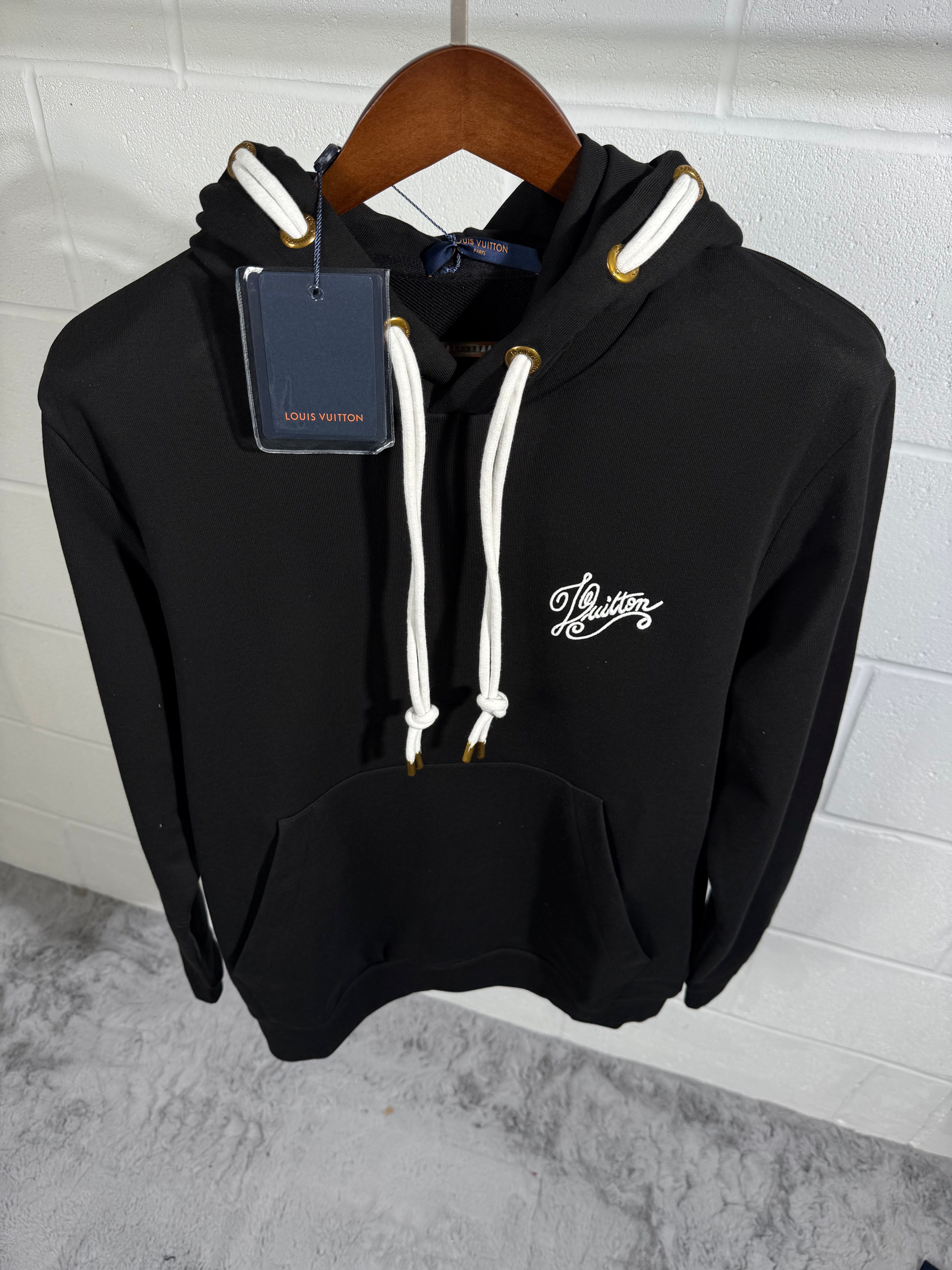 Lv string hoodie black