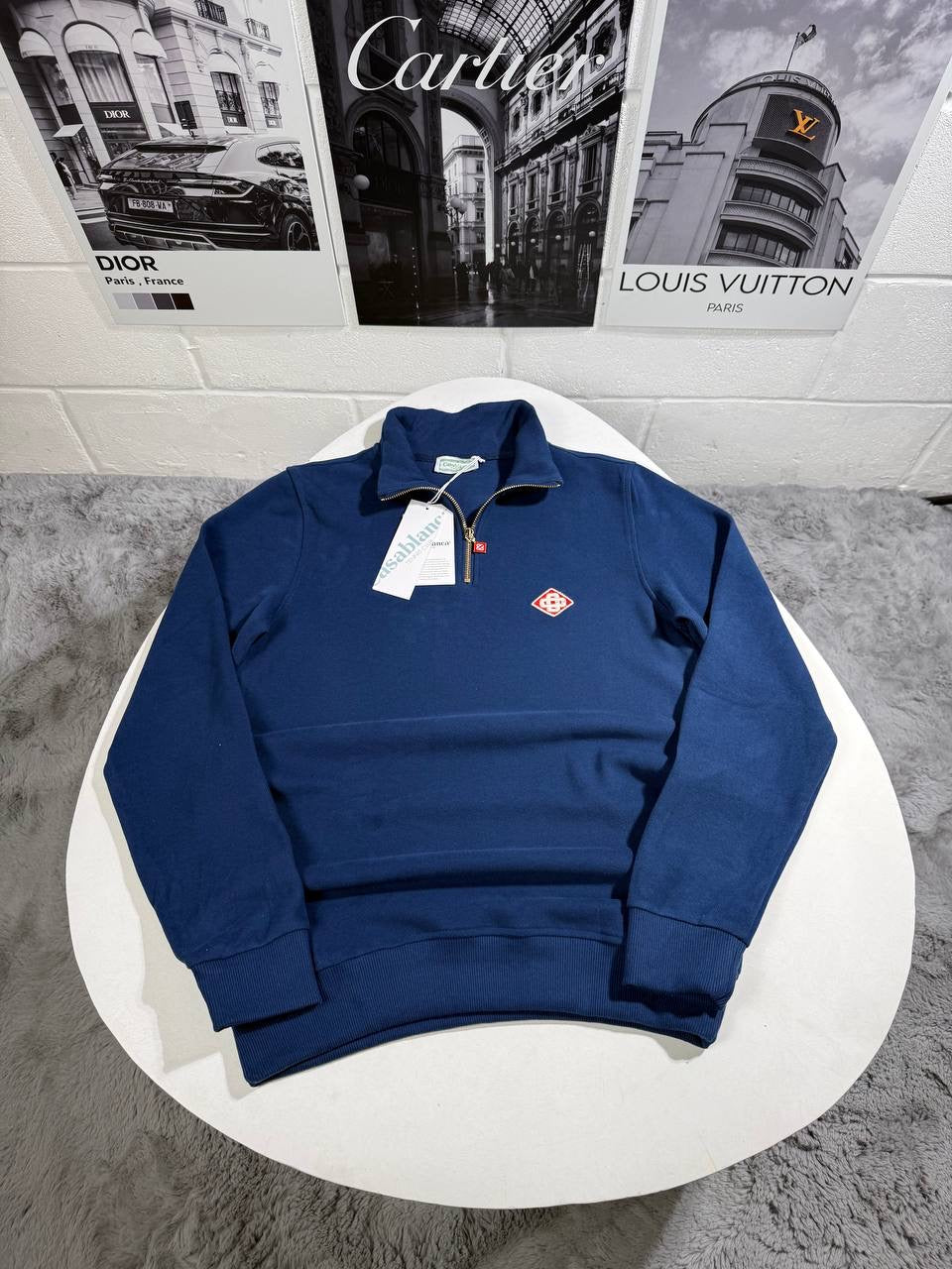 CASA HALF ZIP KNITTED JUMPER