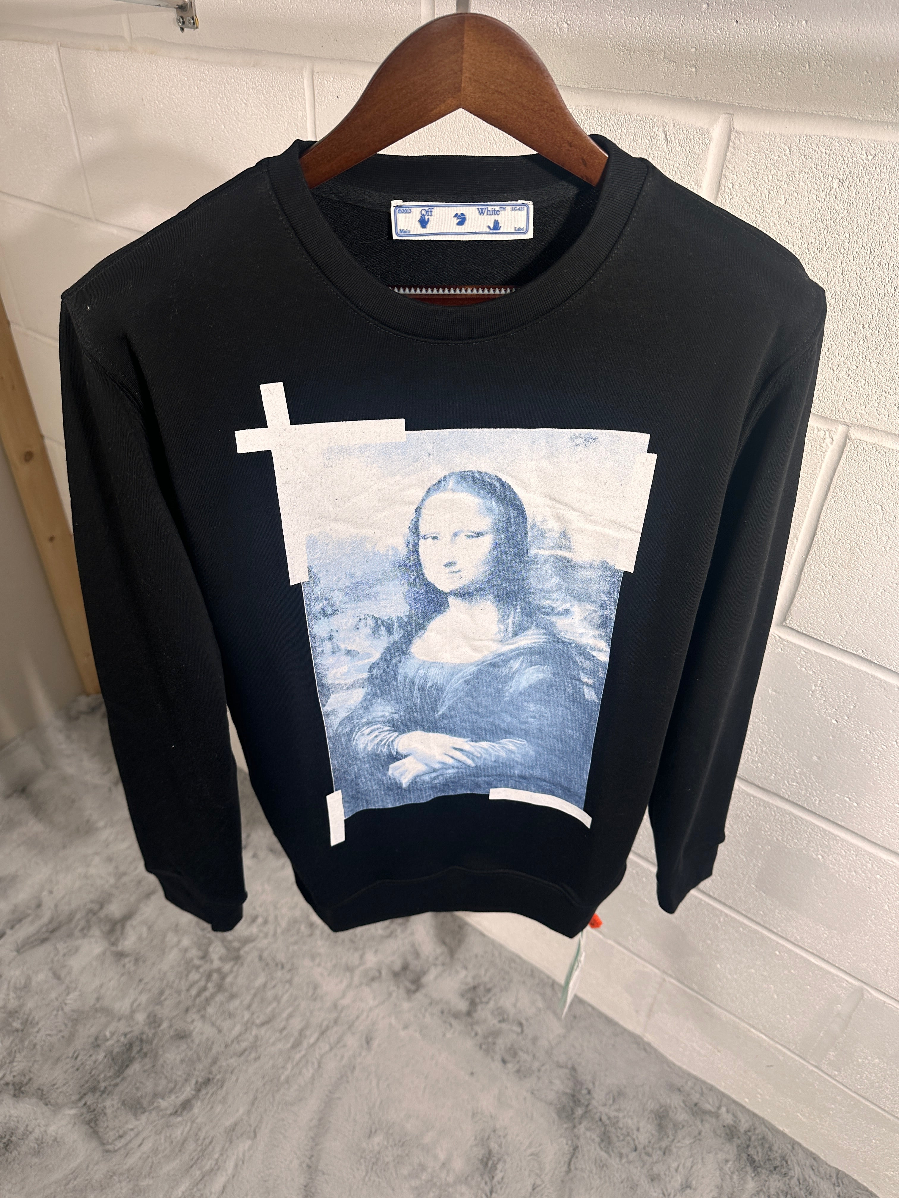 OFF white Mona Lisa sweatshirt black