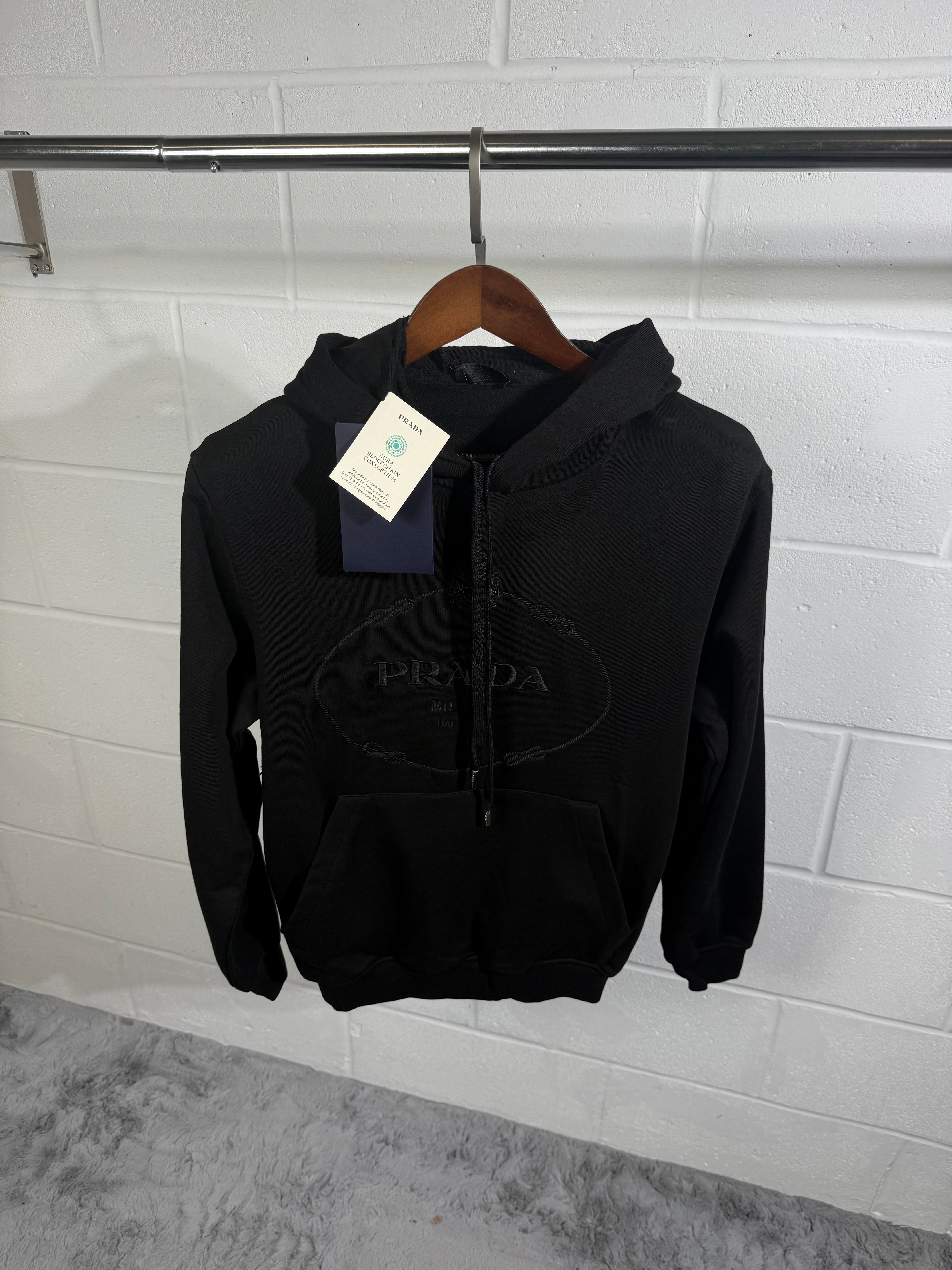 Prada hoodies black