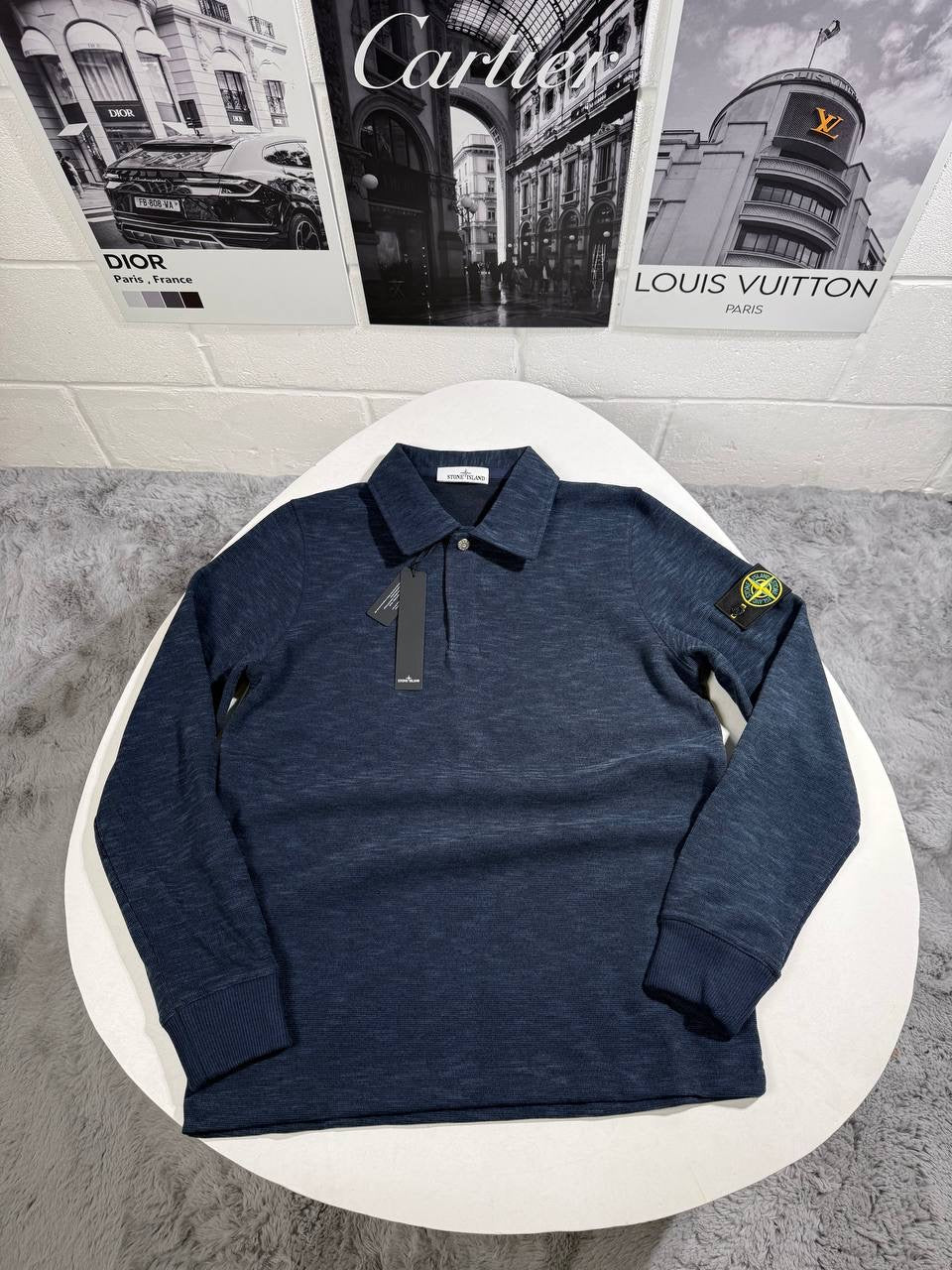 SI COLLARD JUMPER NAVY