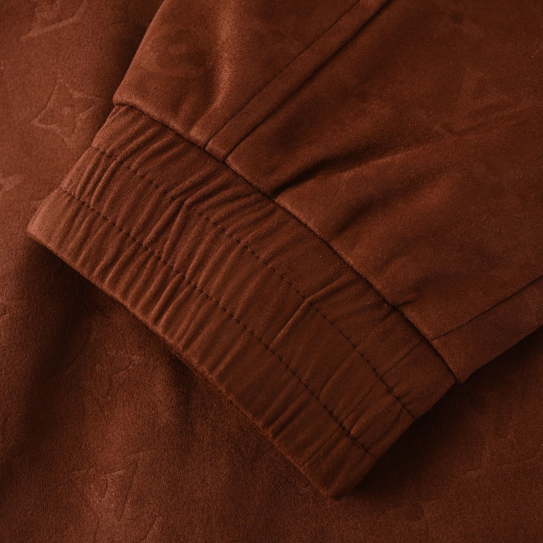 LVE MONOGRAM SUEDE HOODIE (Pre-order)