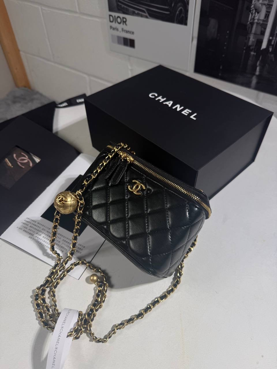 CHNL PEARL CRUSH BAG