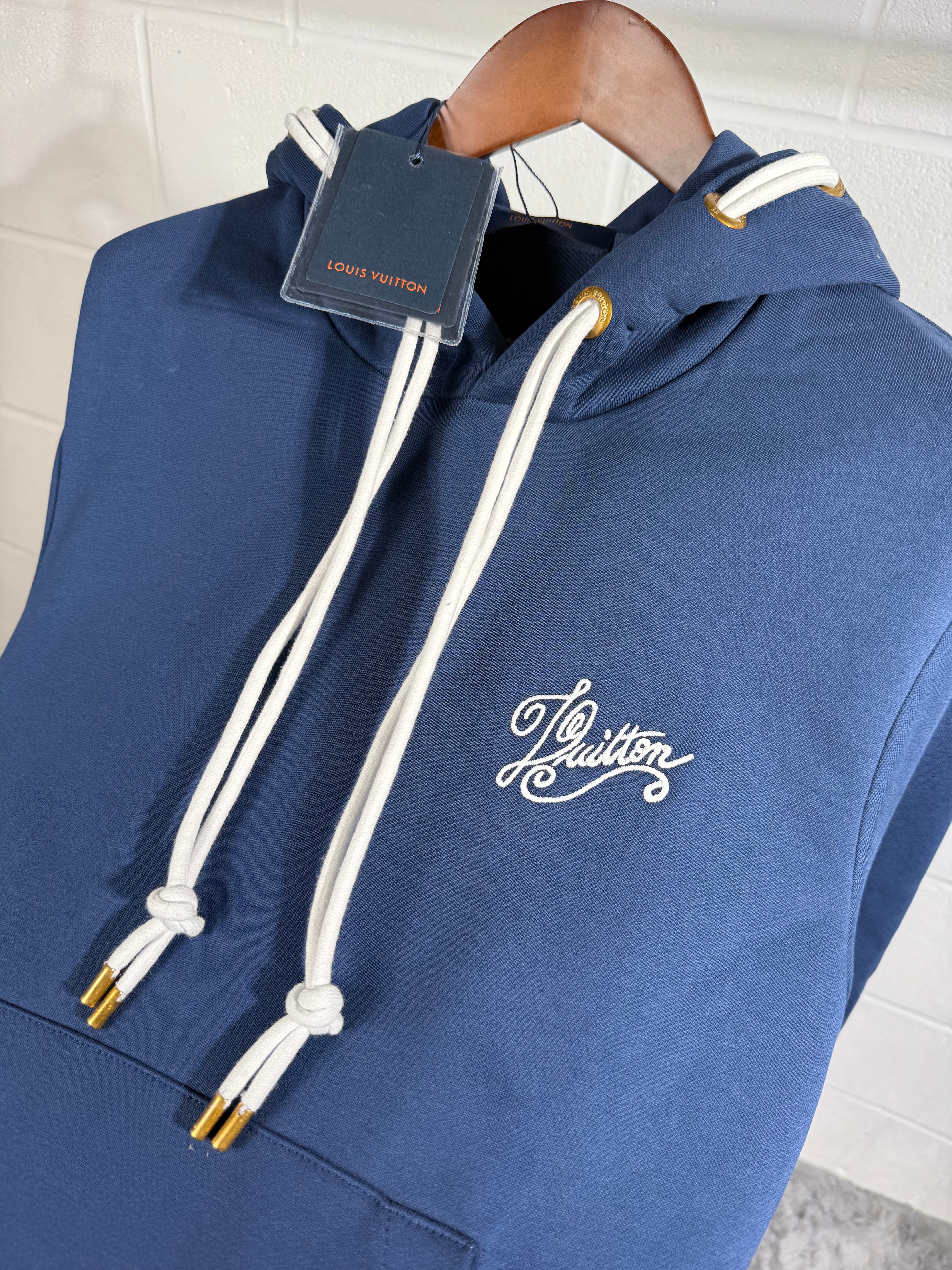 Lv string hoodie navy