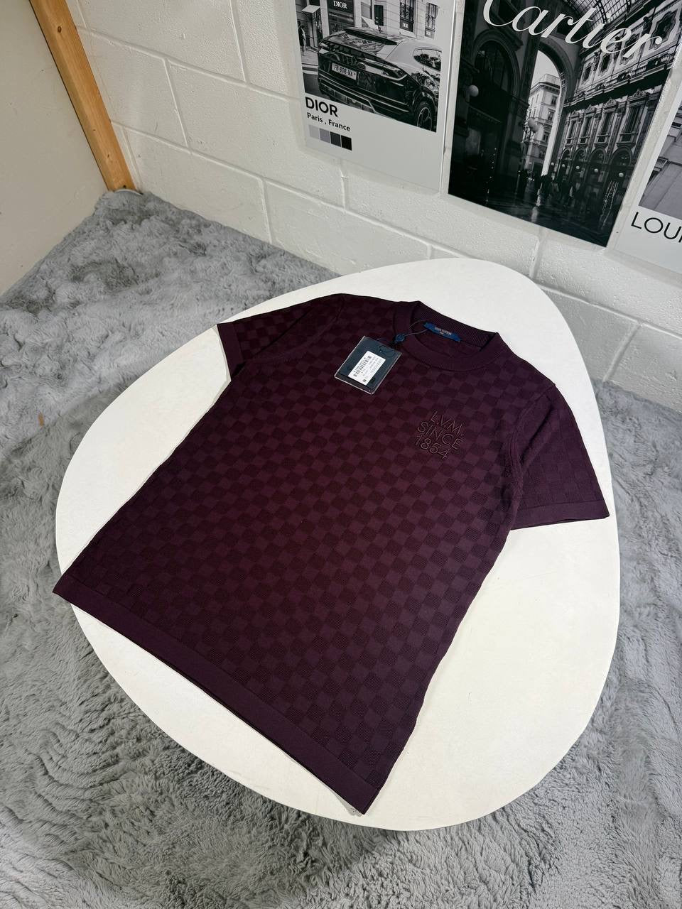 LVE DAMIER KNITTED TSHIRT