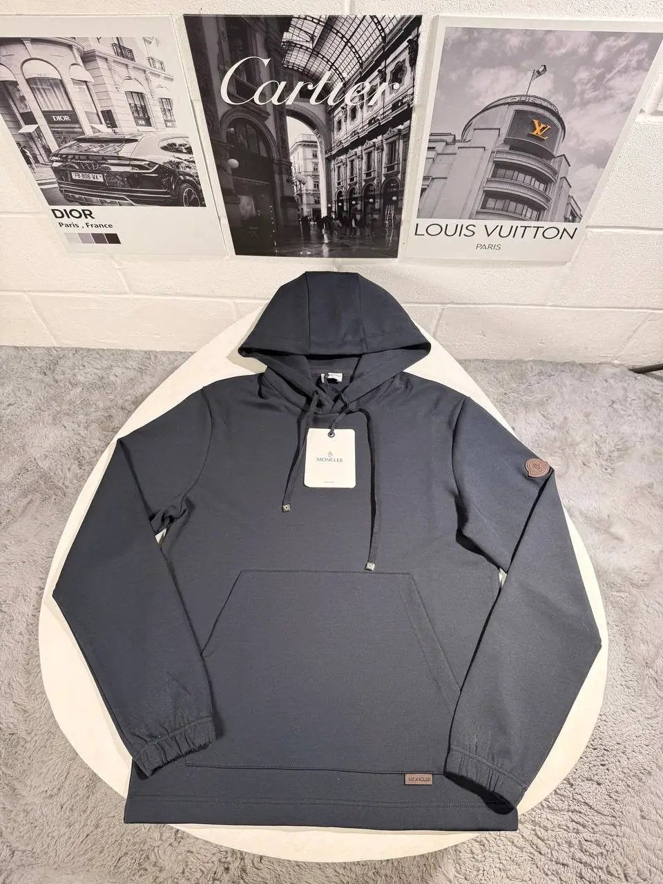 MNCLR LEATHER BADGE HOODIE by Stock supplier