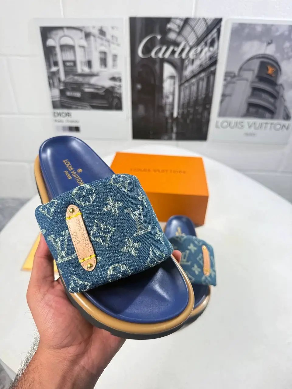 LVE SLIDES WOMEN BLUE