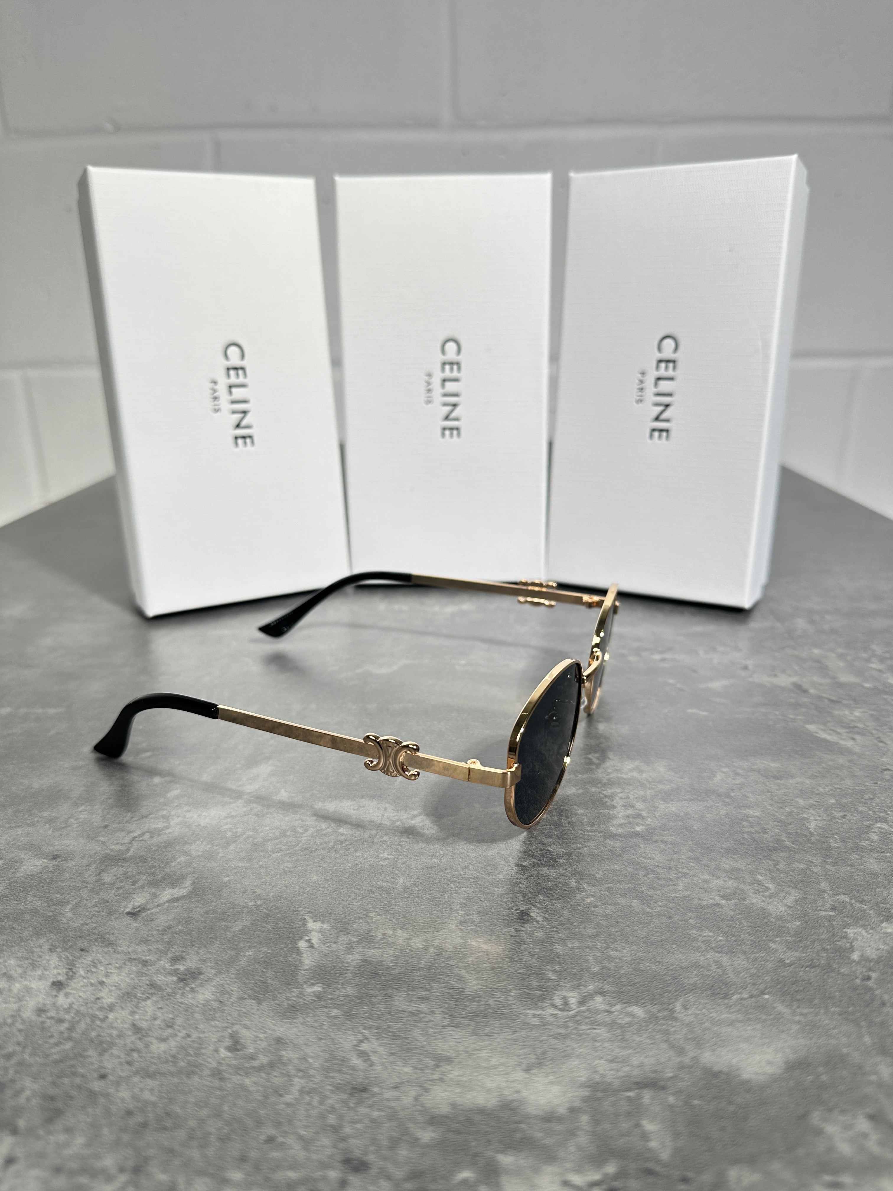 Celine - glasses gold frame