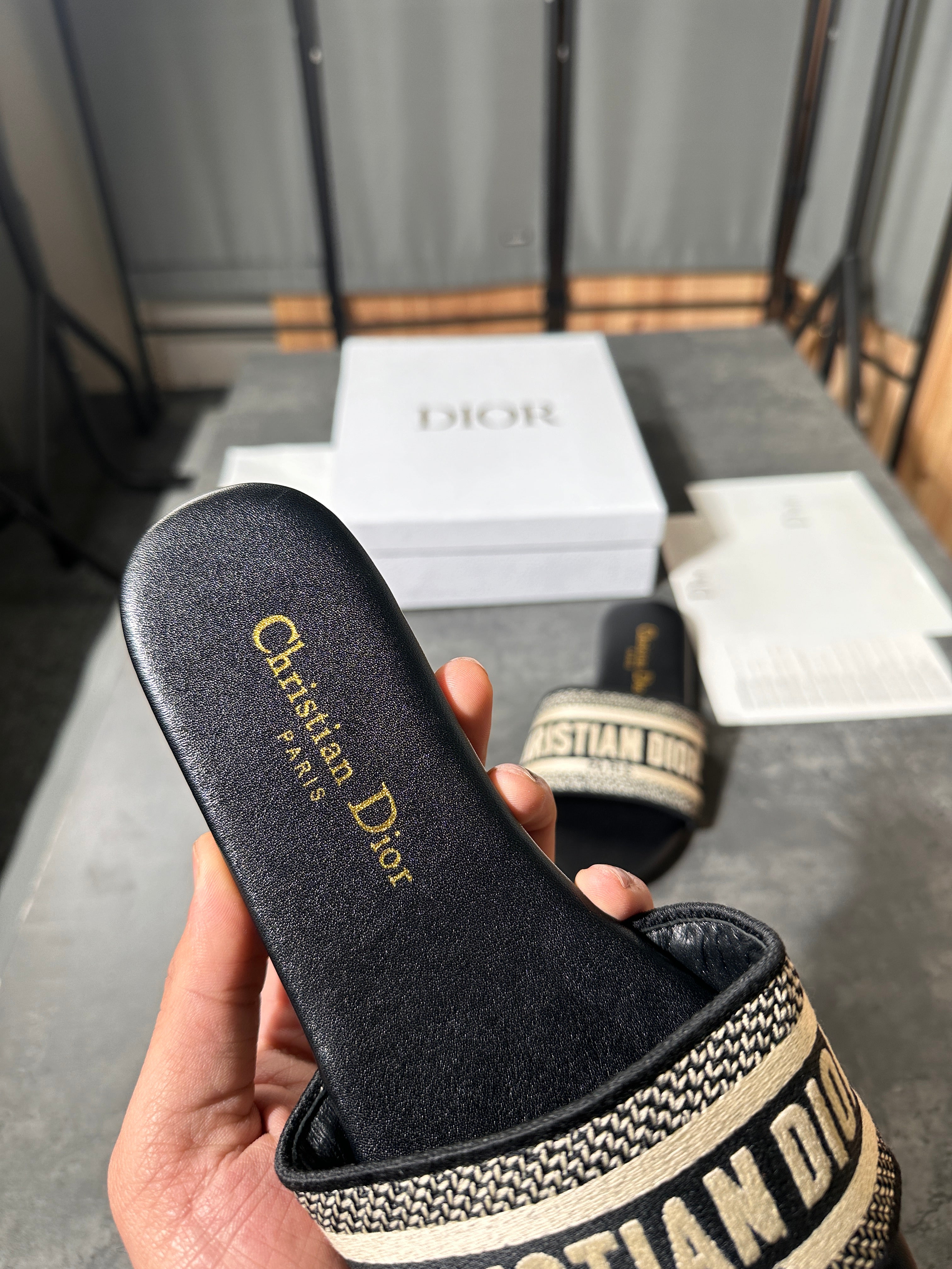 Christian Dior - slides black