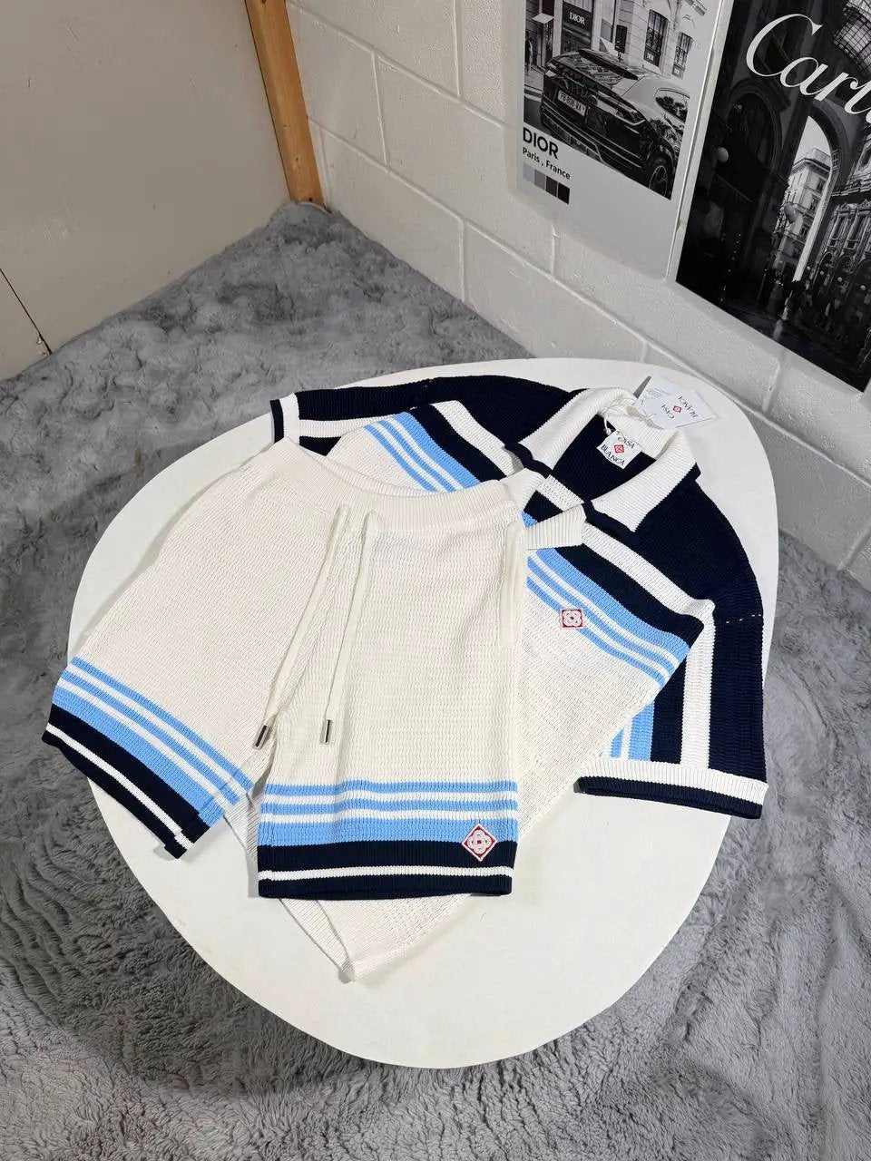 CASA KNITTED SHORTSET Stock supplier