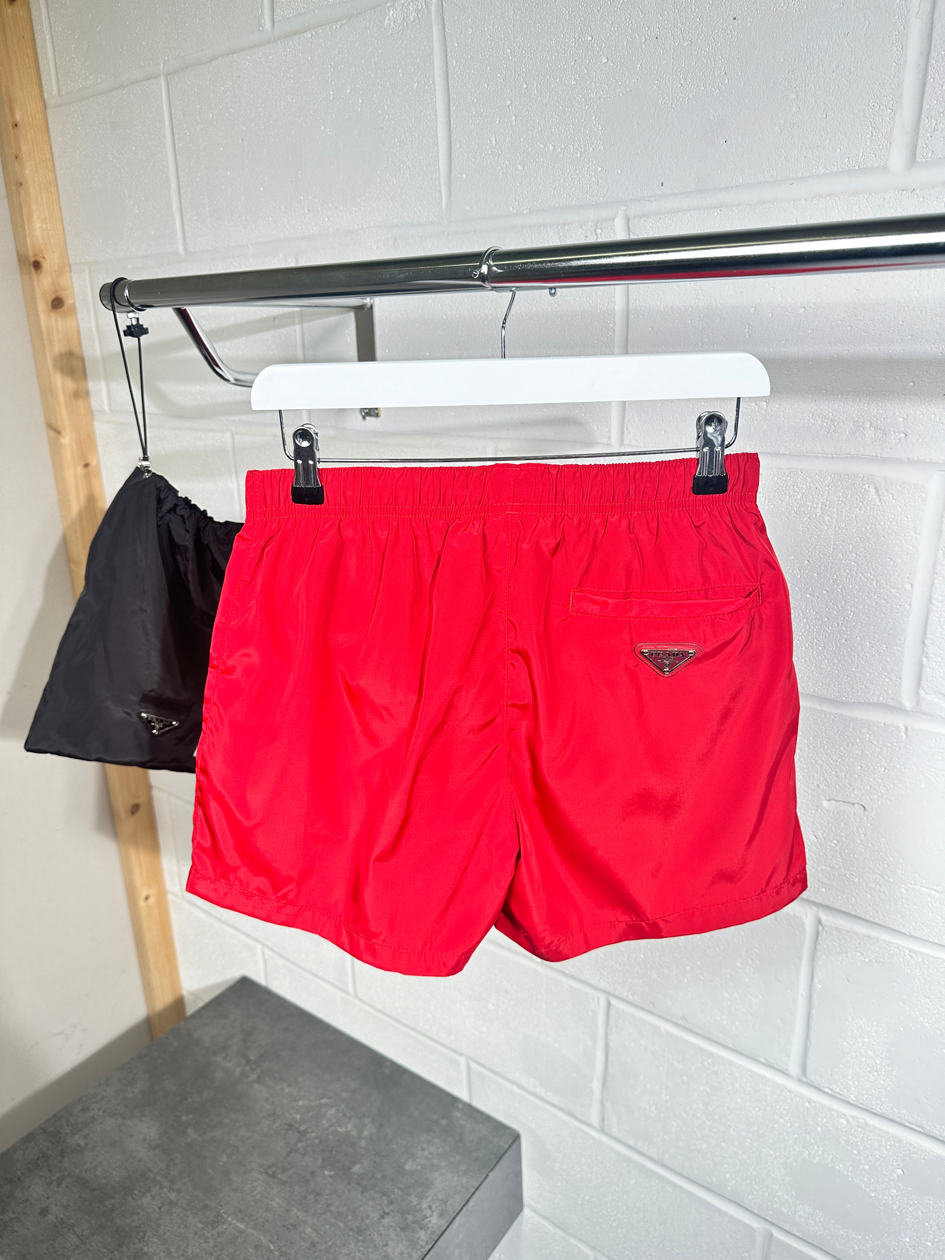 Prada trunks red