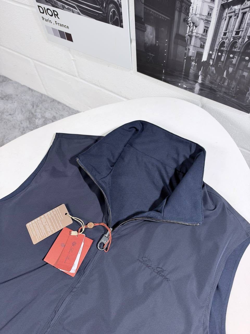 LORO P LOGO REVERSIBLE VEST