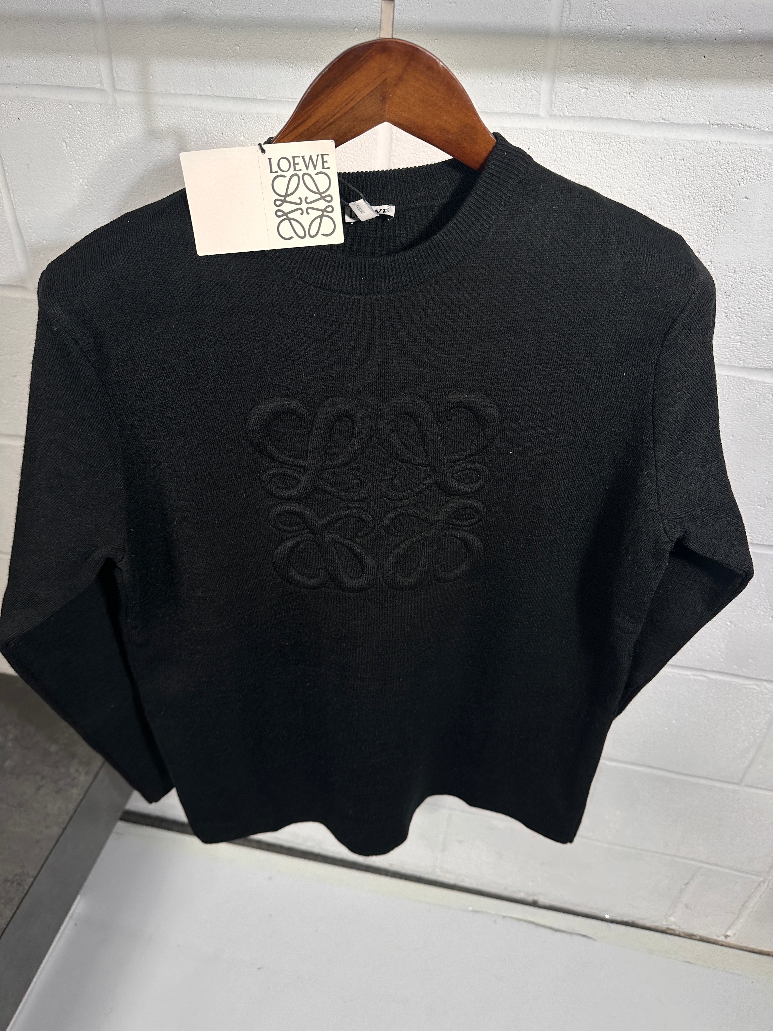 Loewe knitted sweater black