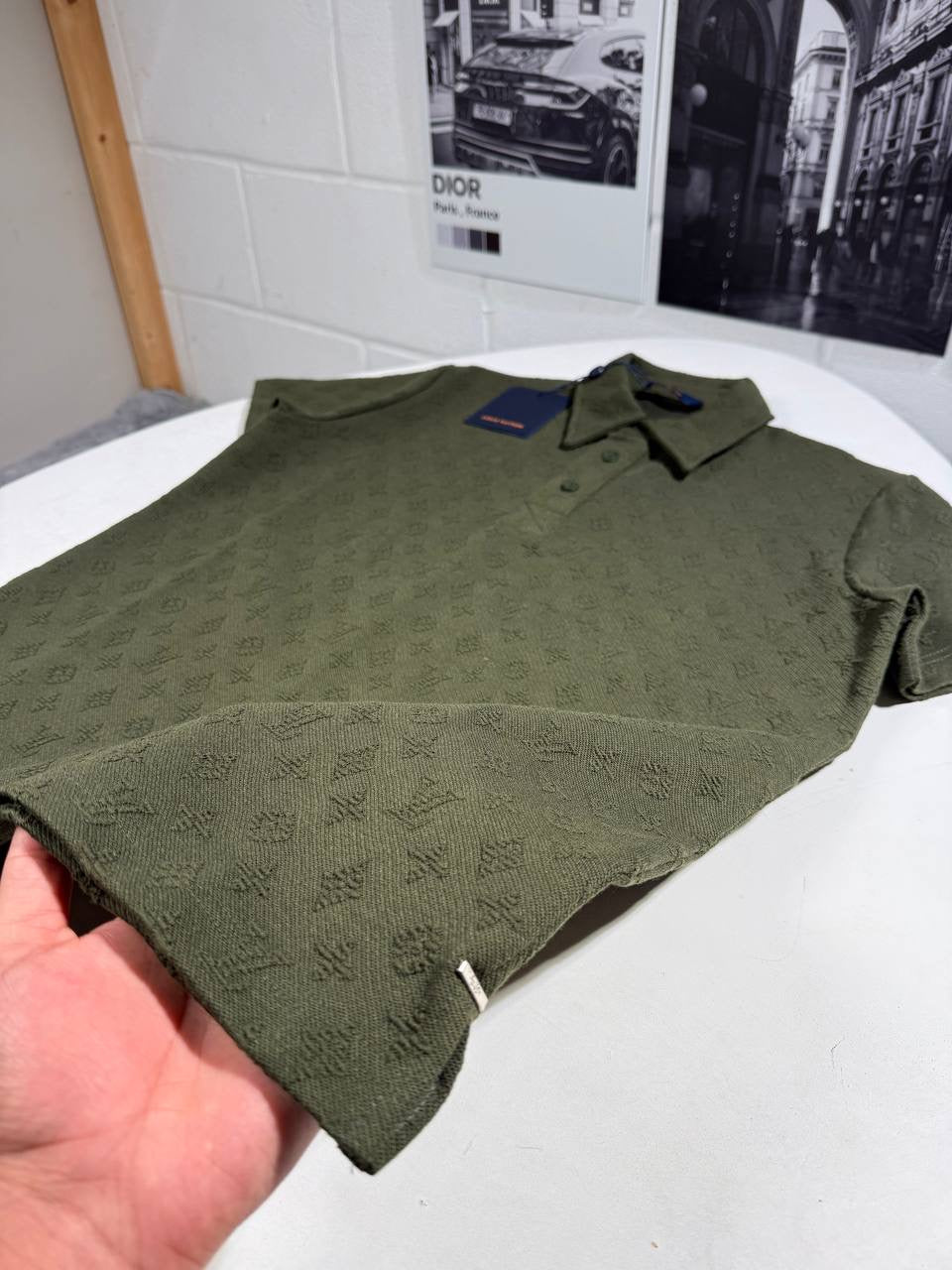 LVE DAMIER PRINT POLO