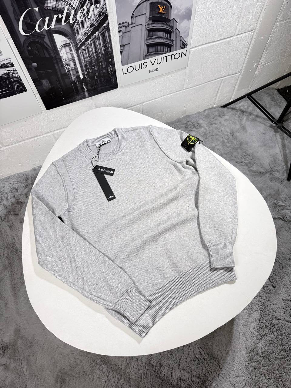 SI KNITTED JUMPER GREY