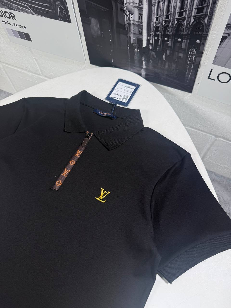 LVE ZIP PATTERN POLO