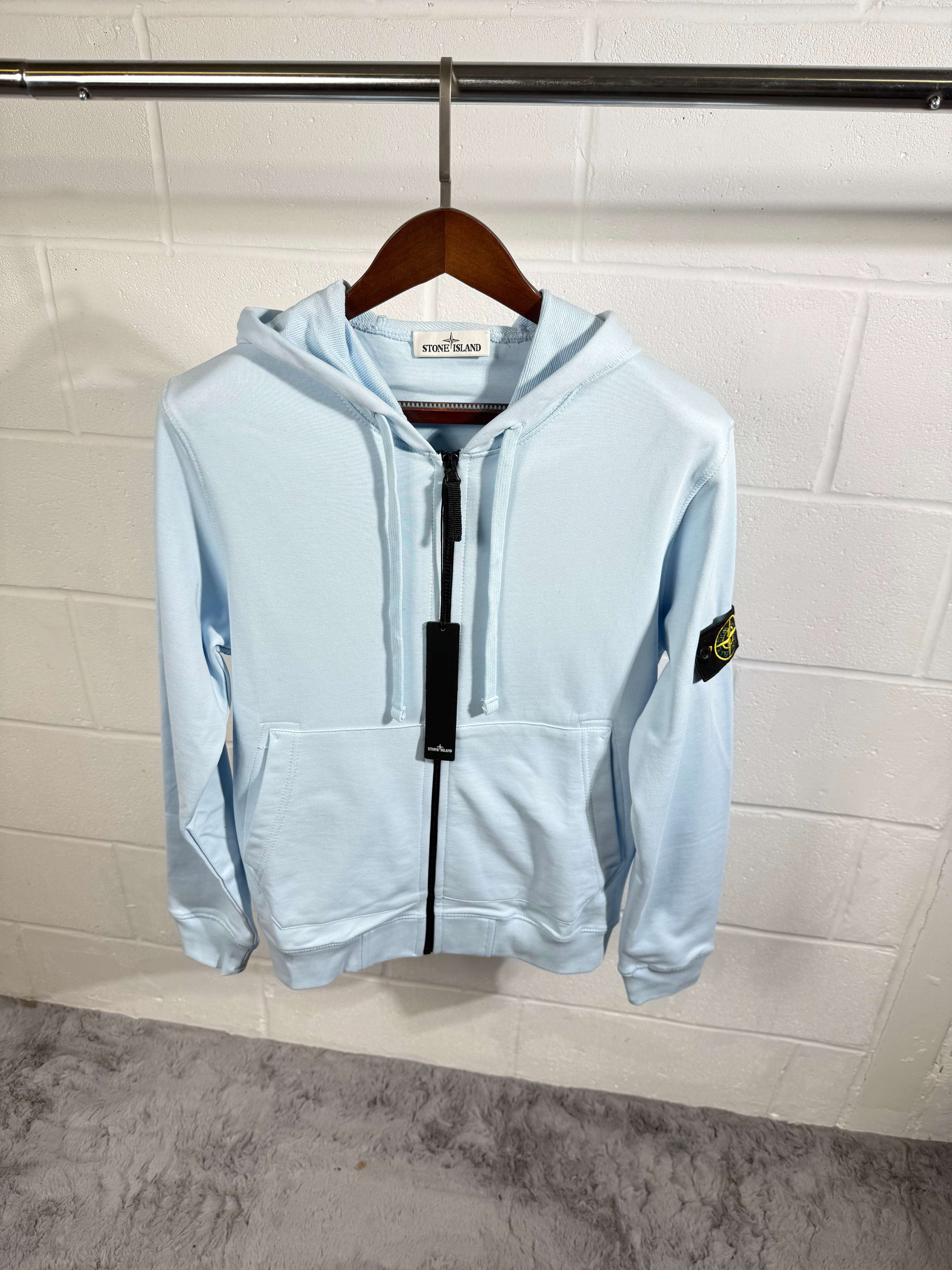 Stone island hoodie baby blue