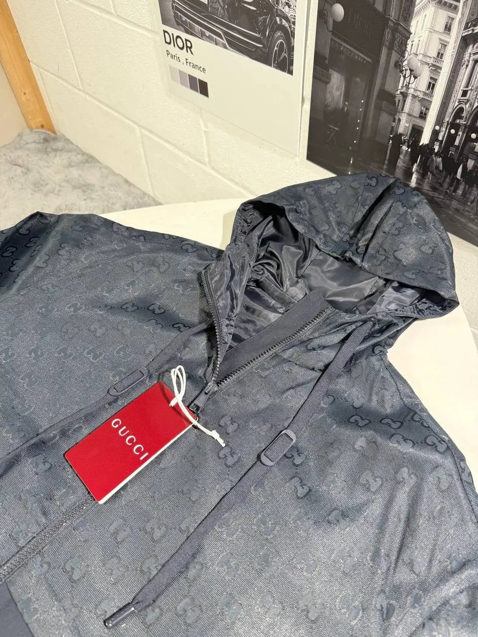 UCCI MONOGRAM HOODED WINDBREAKER by Stock supplier