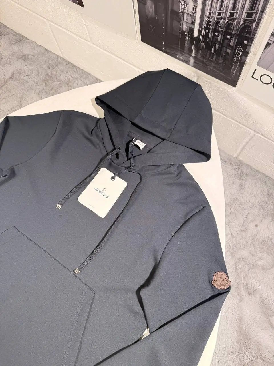 MNCLR LEATHER BADGE HOODIE by Stock supplier
