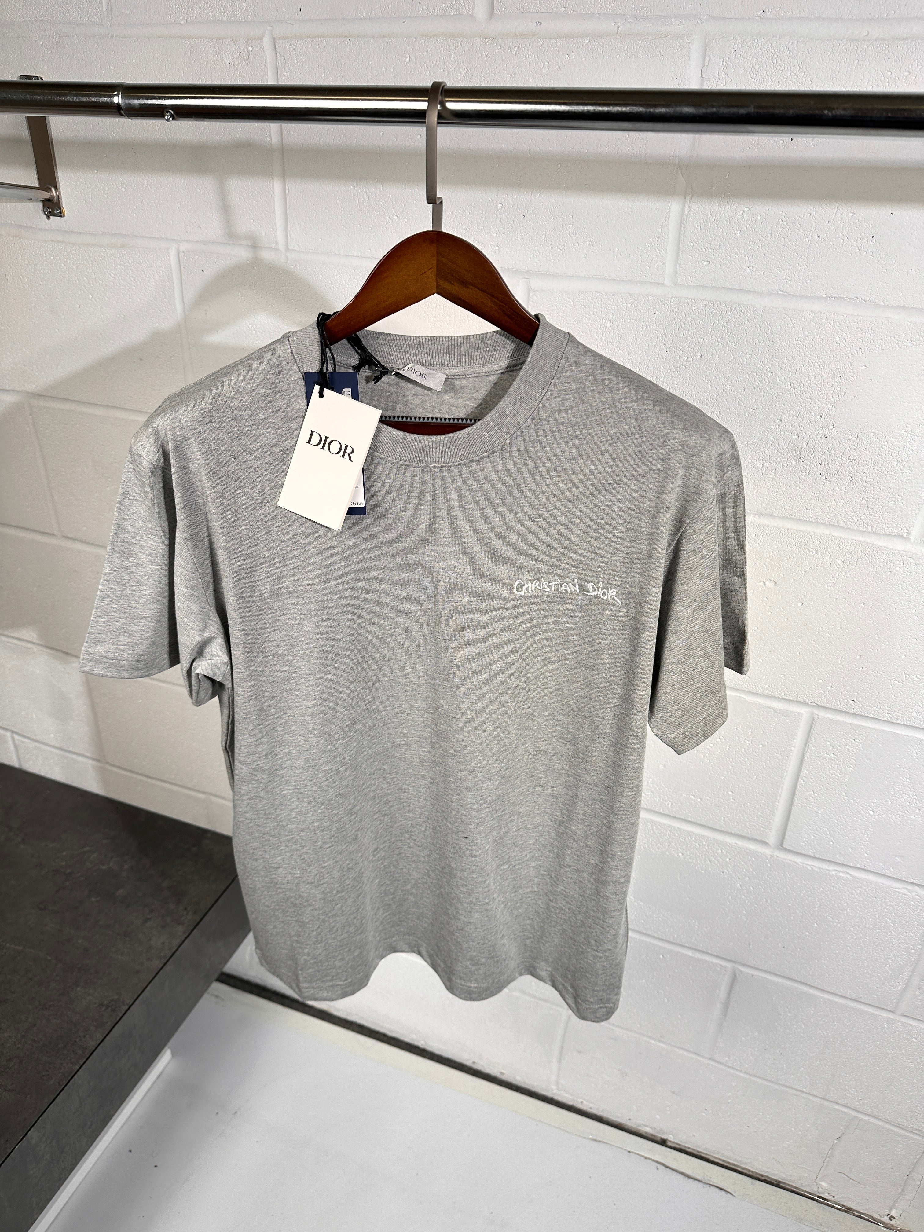 Dior logo tee grey