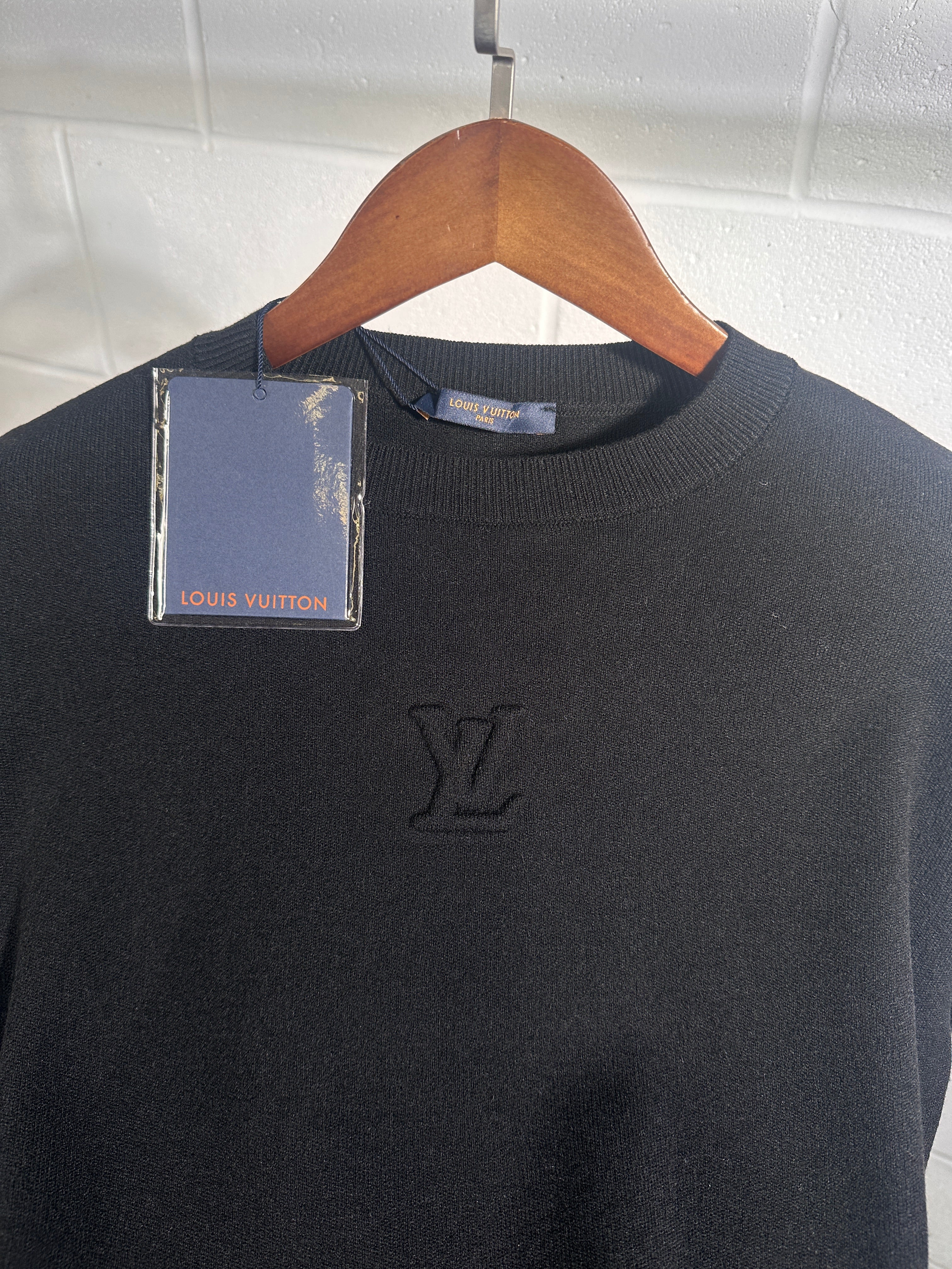 Lv knitted sweatshirt black