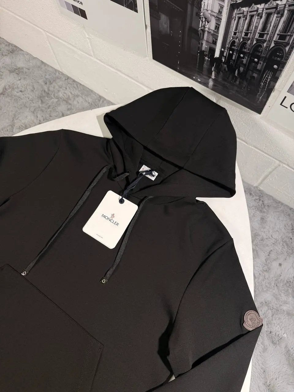 MNCLR LEATHER BADGE HOODIE by Stock supplier