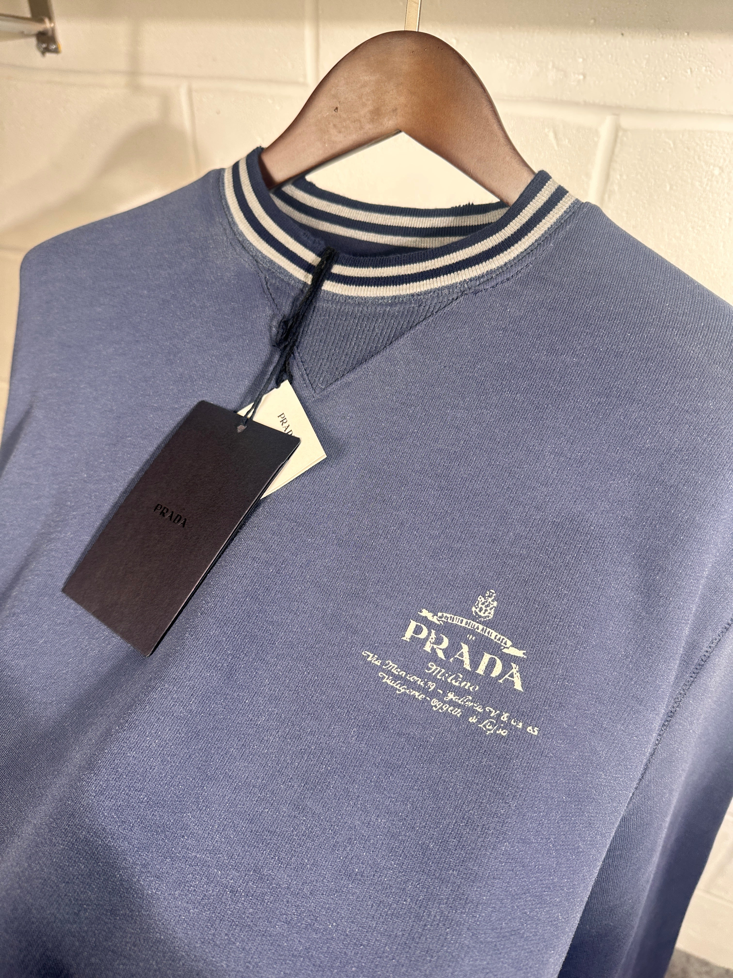 Prada navy sweat shirt