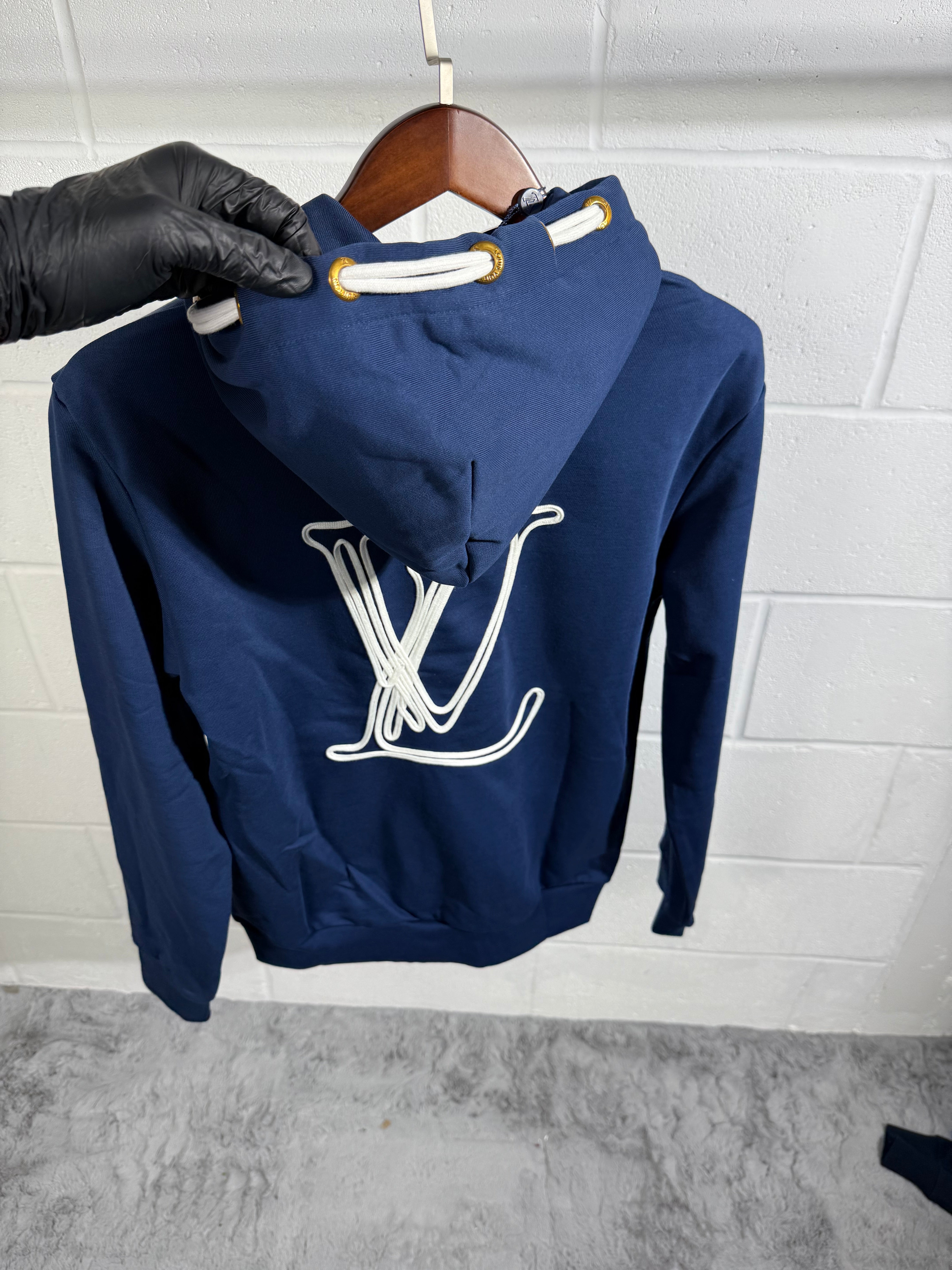 Lv string hoodie navy