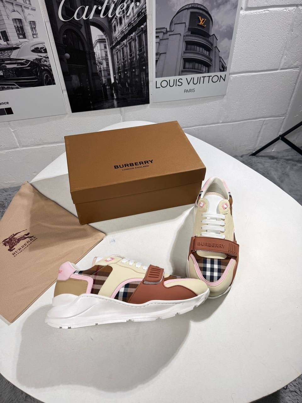 BURB RAMSEY CHECK TRAINER MENS