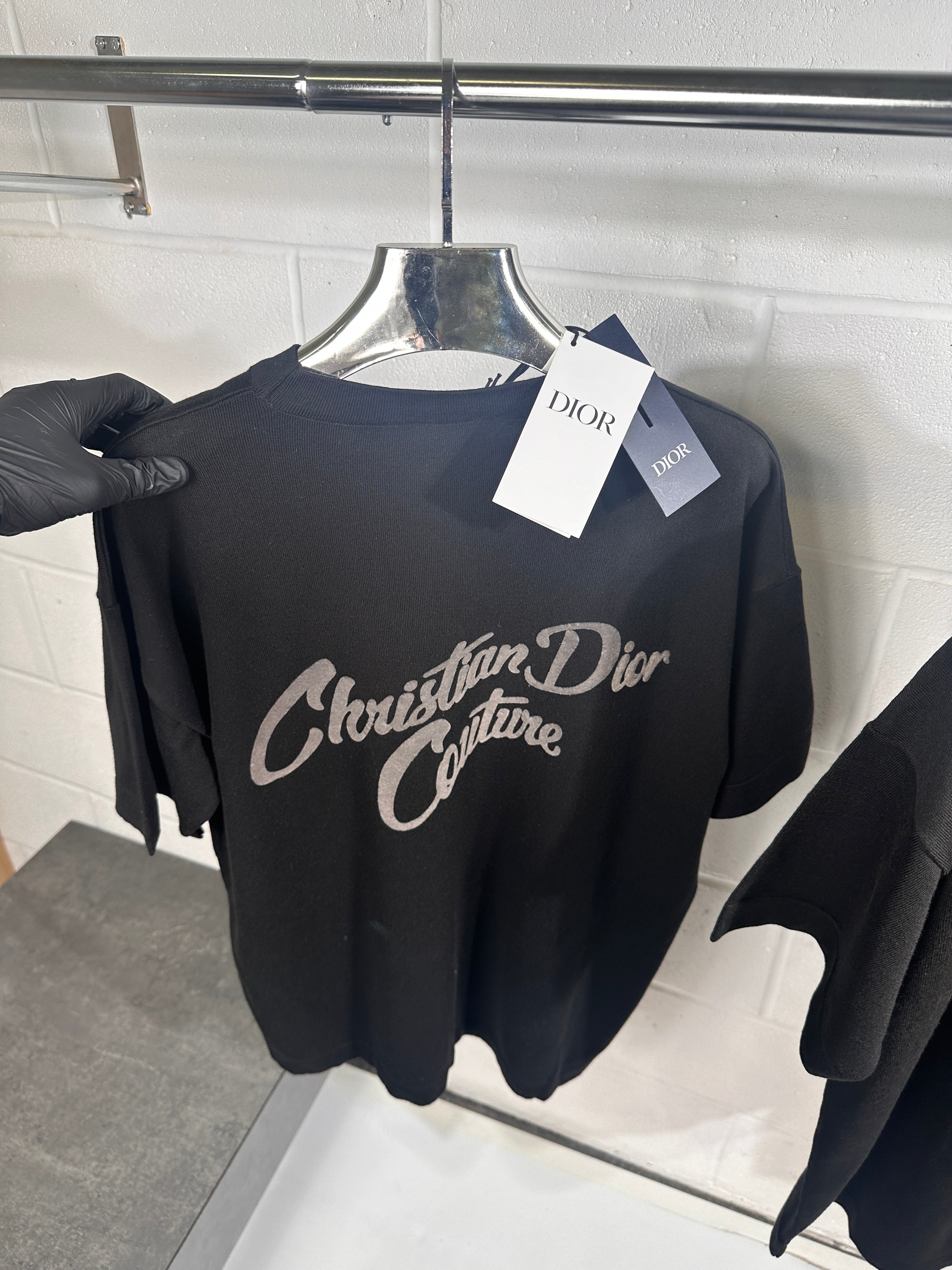 Dior knitted tee black