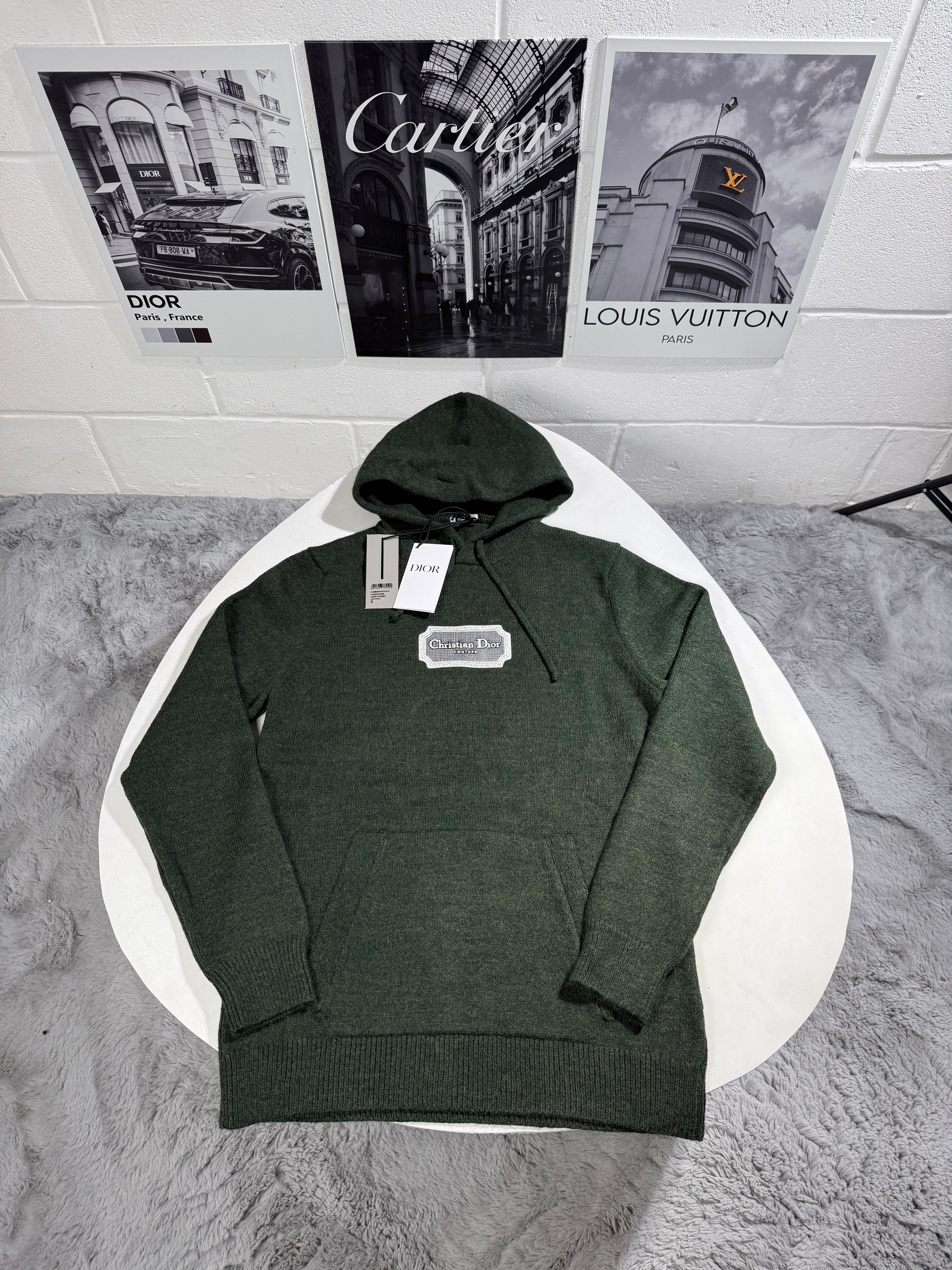 CD KNITTED HOODIE