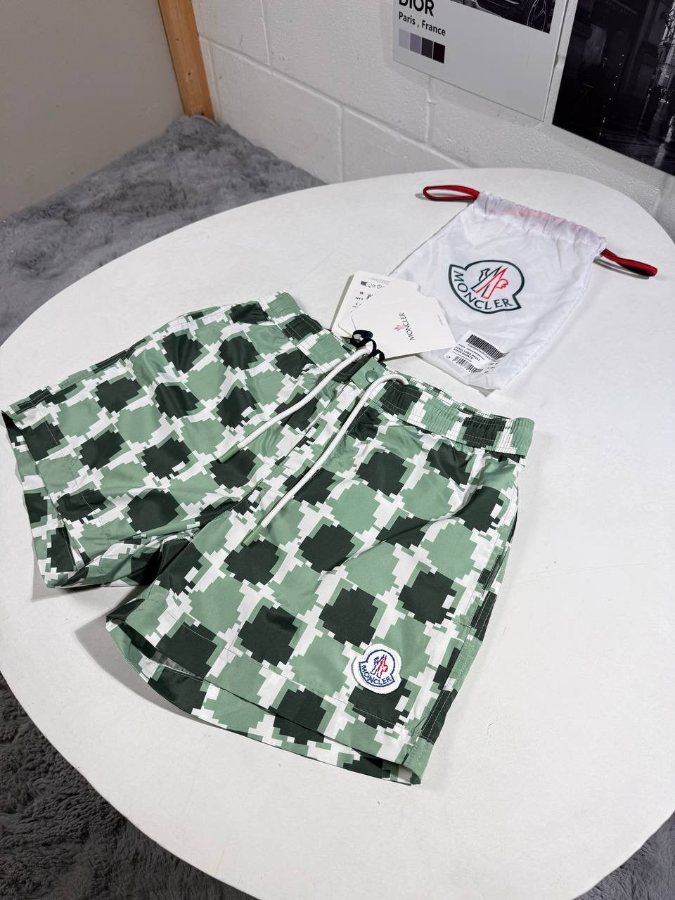 MNCLR PIXELATED PRINT SHORTS