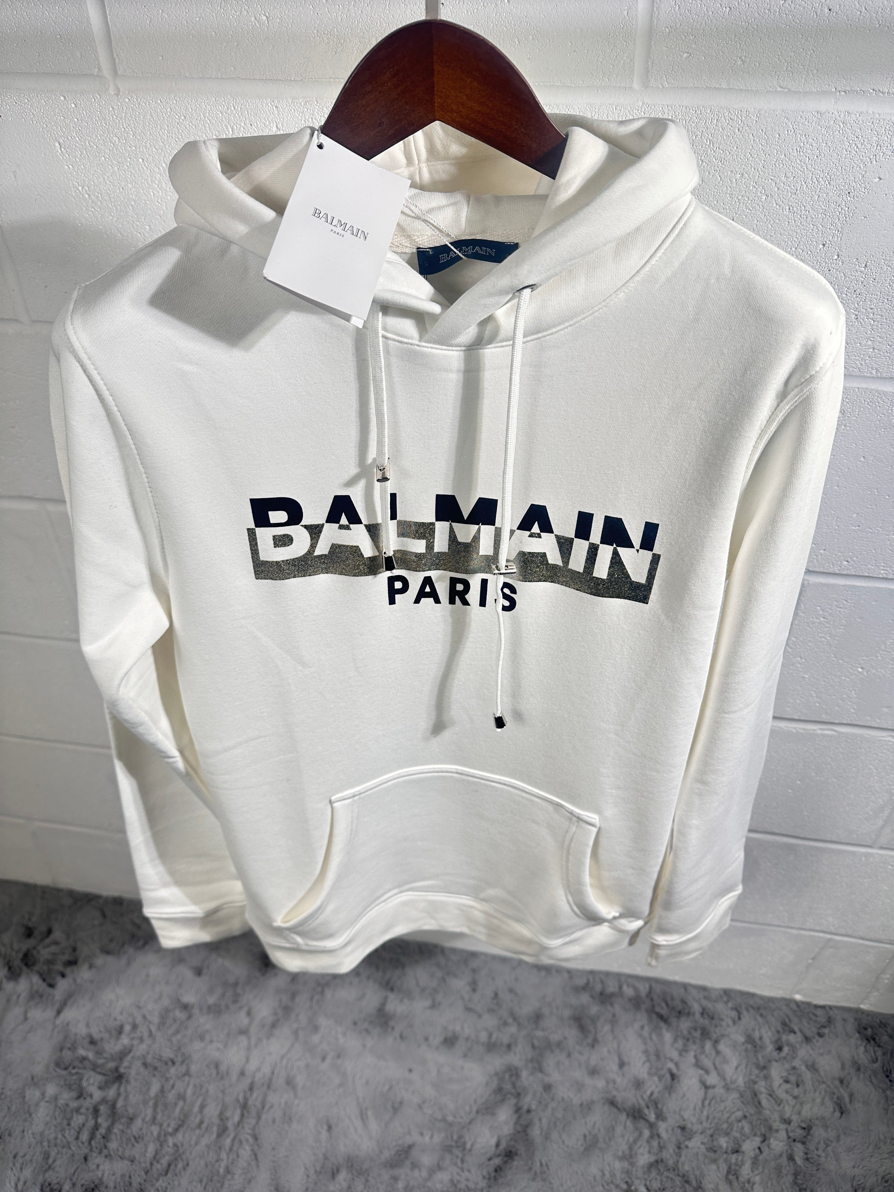 Balmain hoodie white