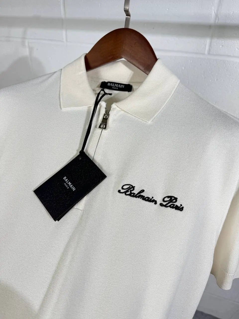 BLMN POLO WHITE KNITTED Stock supplier