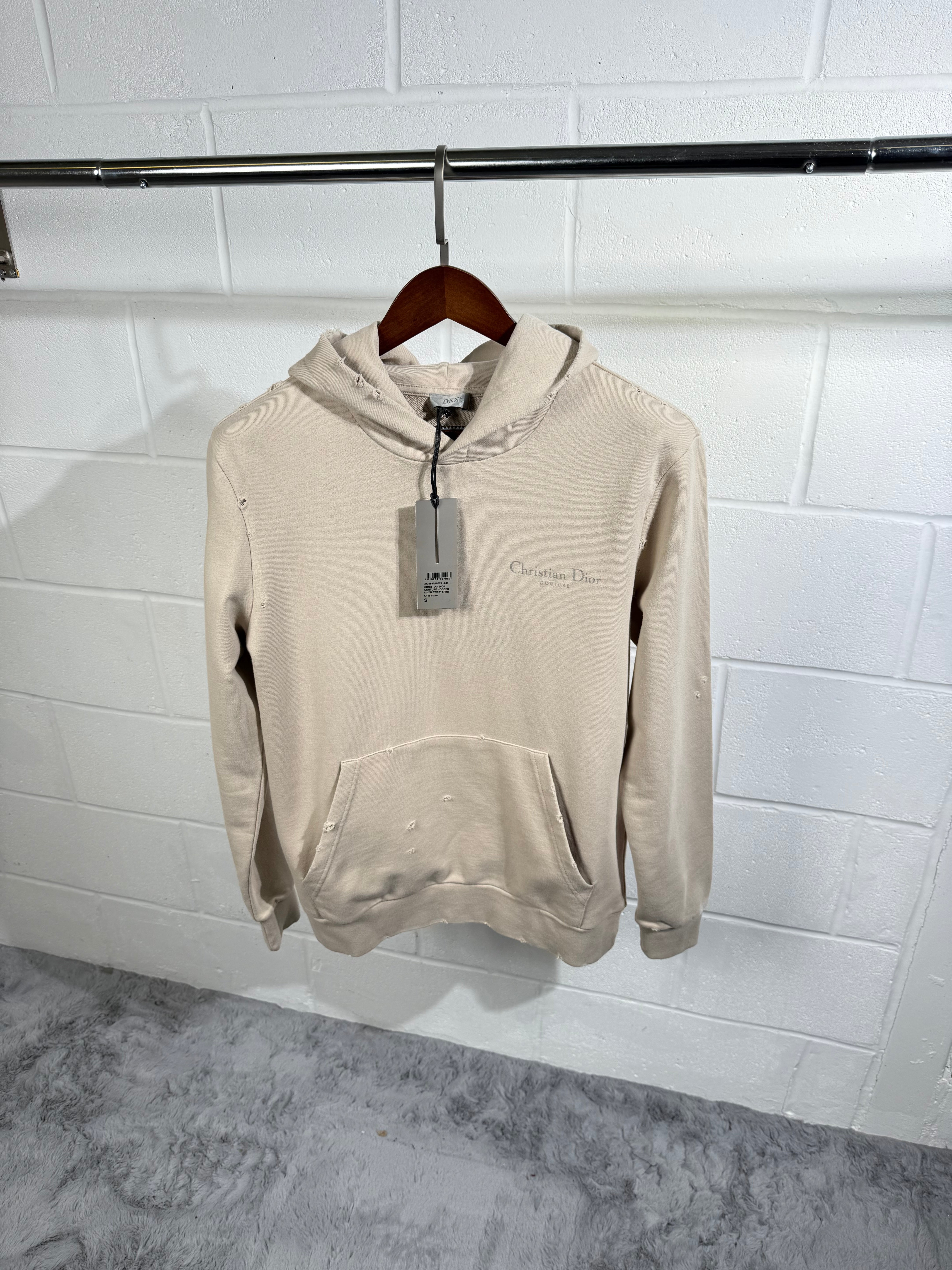 Dior logo hoodie beige