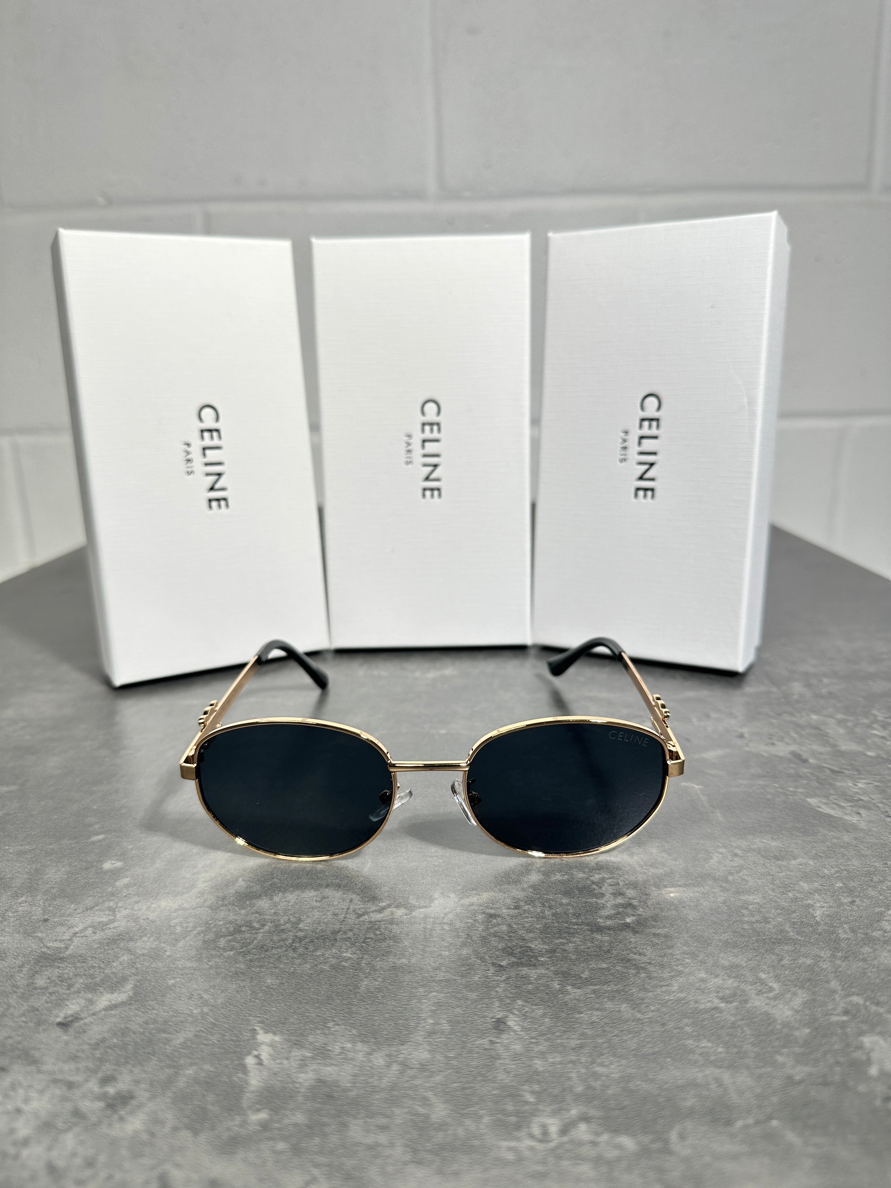 Celine - glasses gold frame