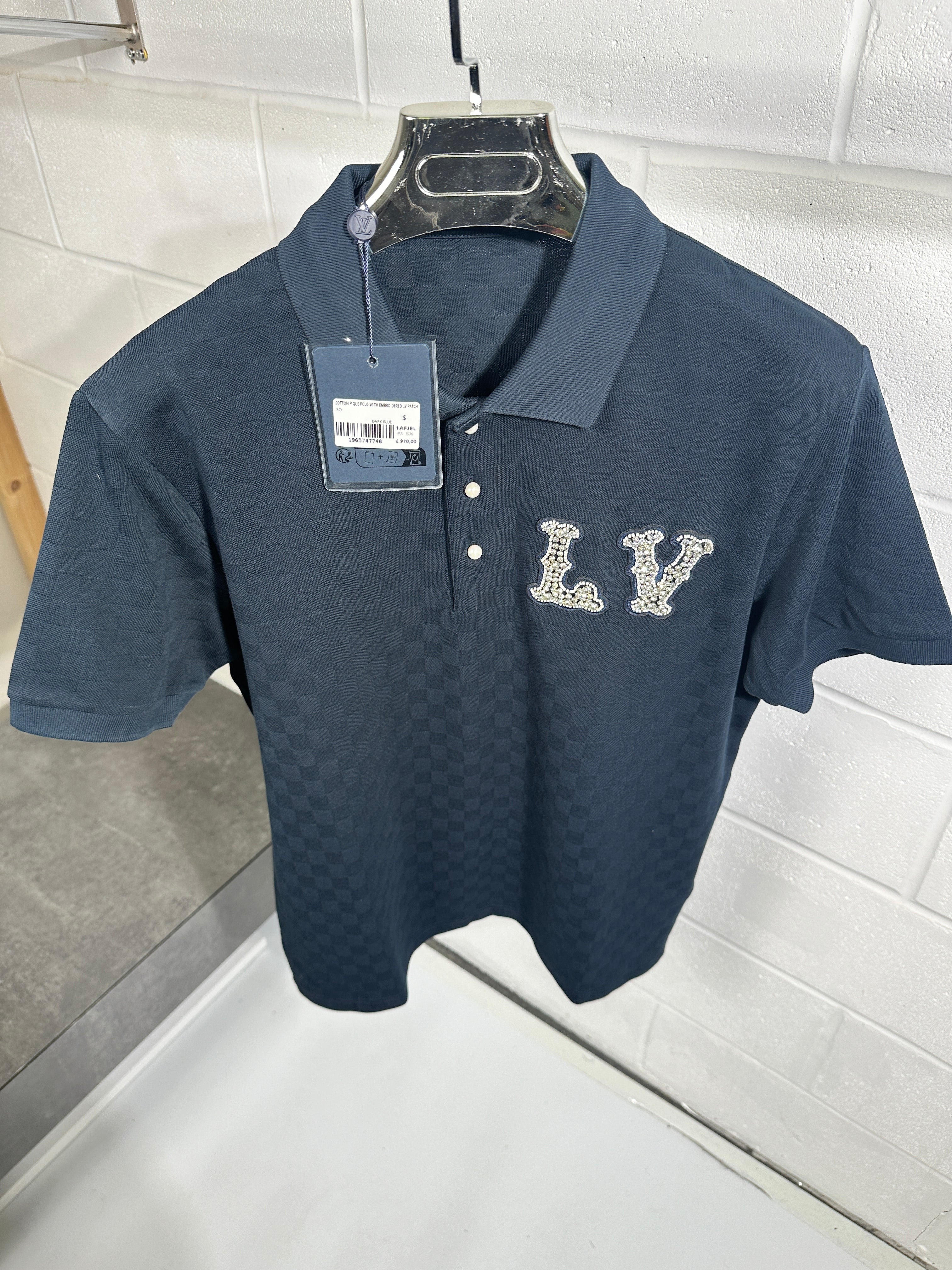 Lv diamond polo navy